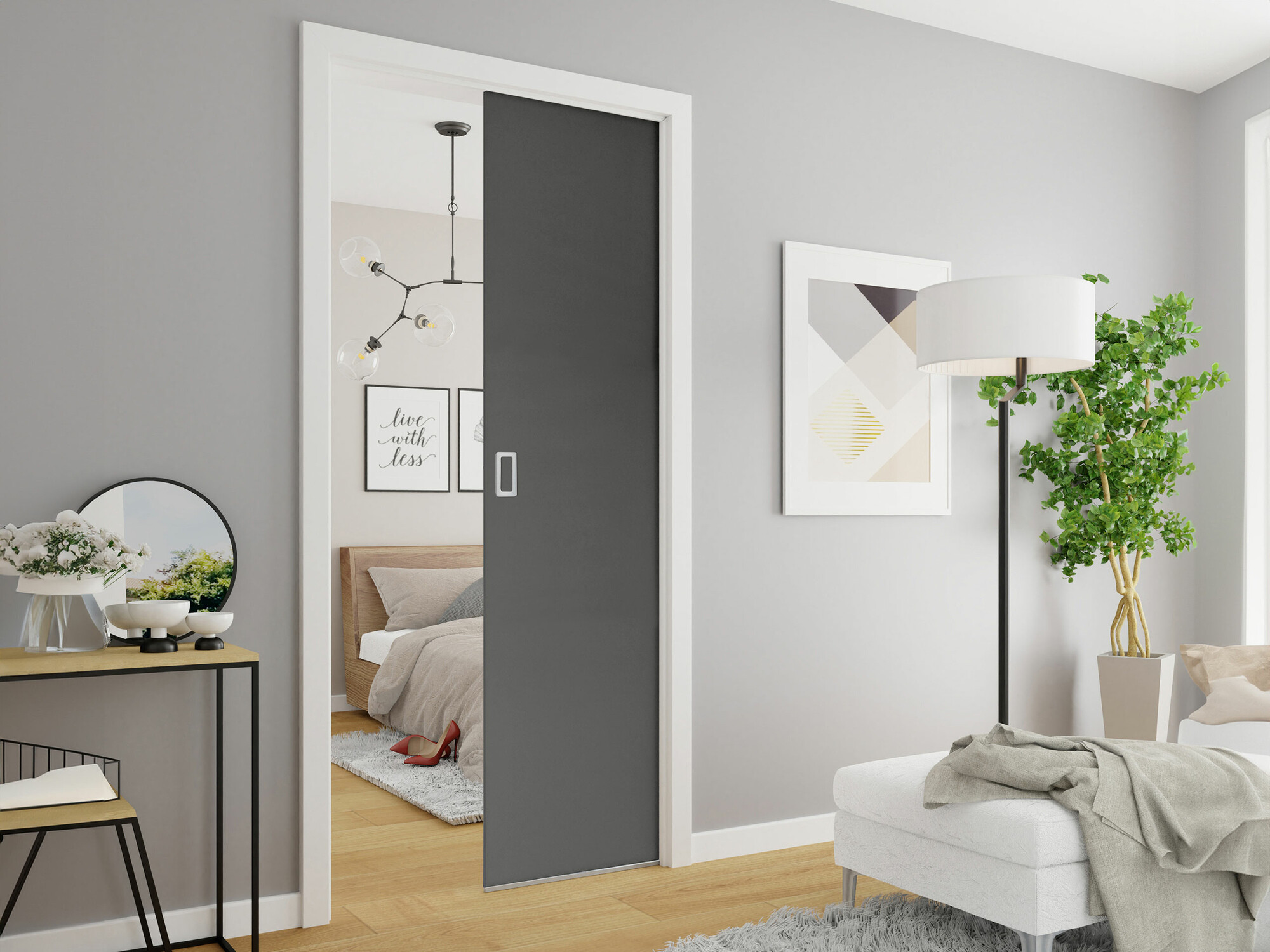 Schuifdeur Dover 185 (Antraciet)