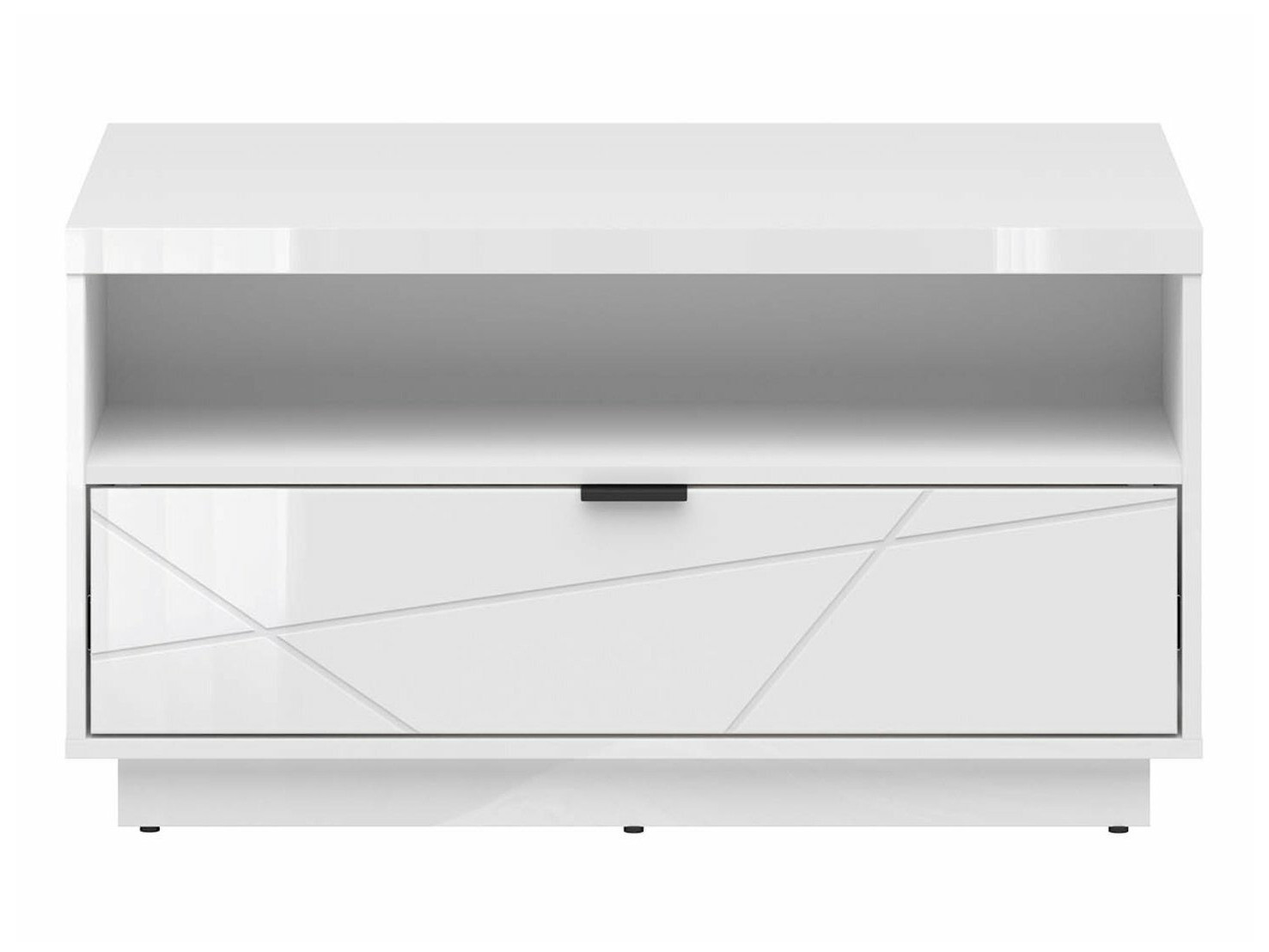 Salontafel Fivale 117 (Glanzend wit + Wit)