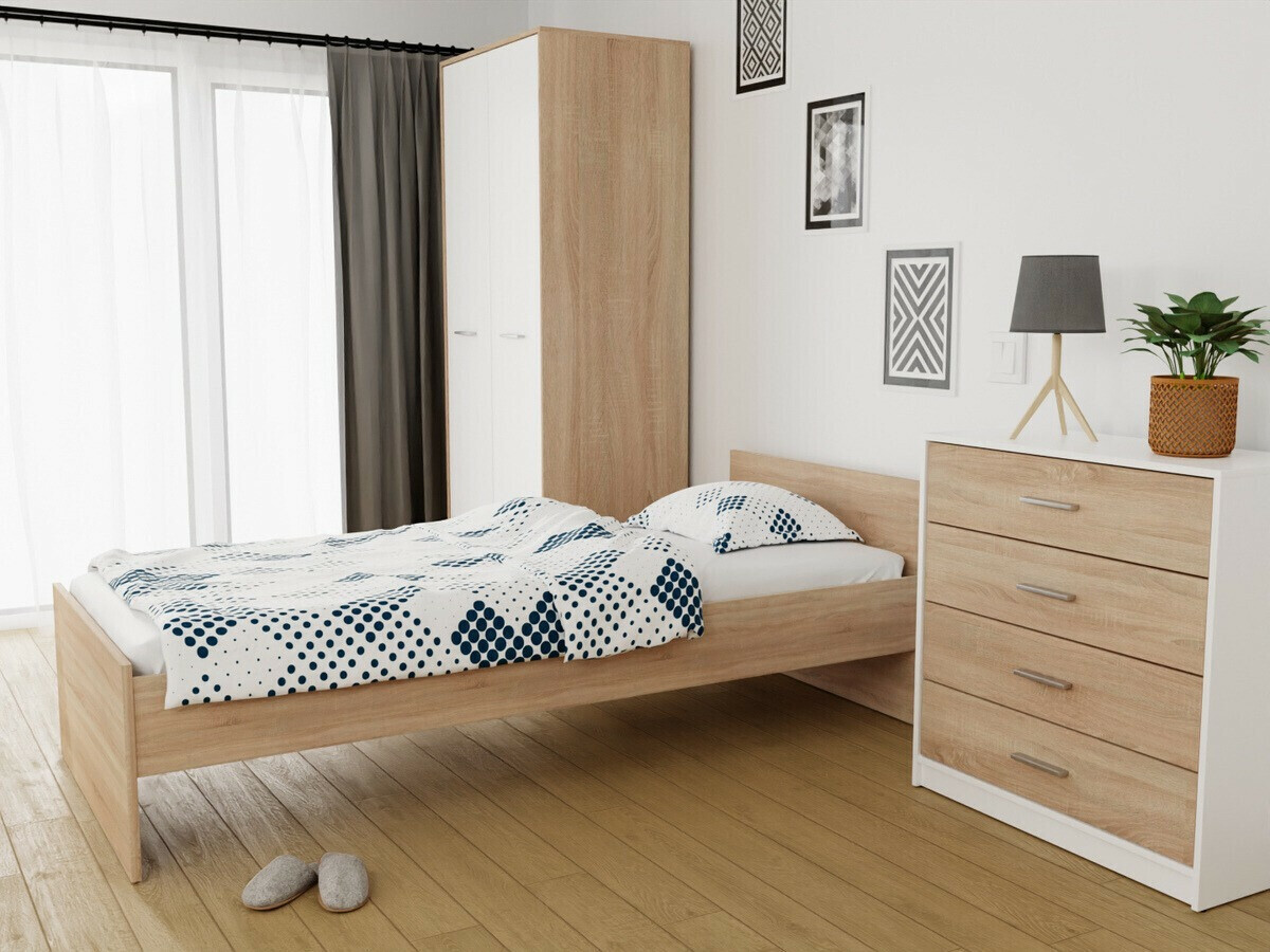 Bed Novsore 126 (Sonoma eik)