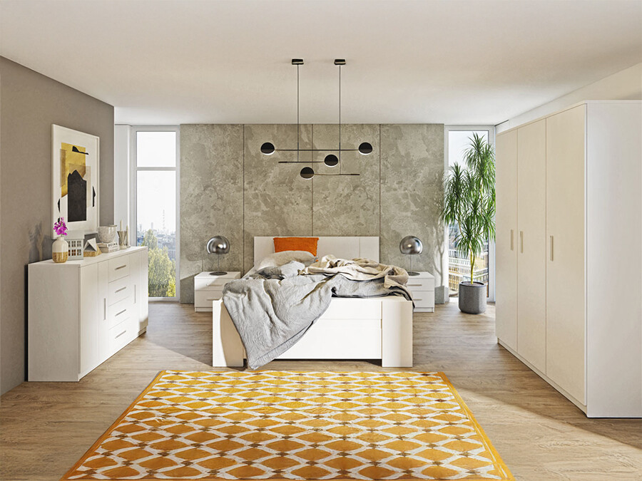 Slaapkamer set Catromi 123 (Wit)