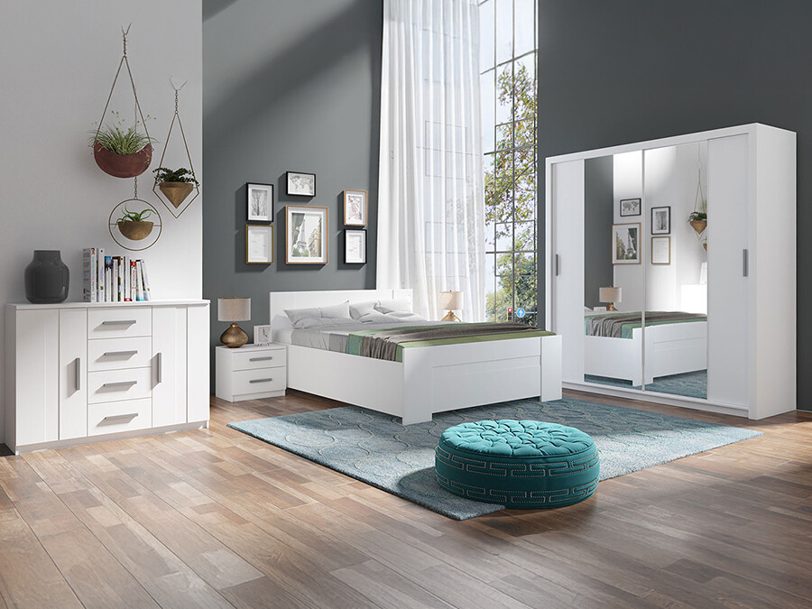 Slaapkamerset Catromi 114 (Wit)