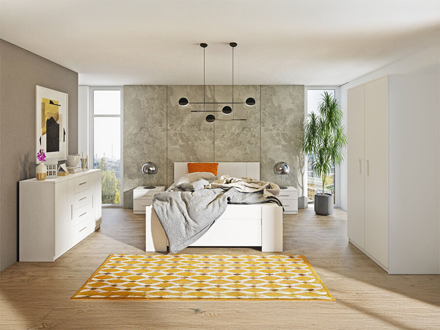 Slaapkamerset Catromi 122 (Wit)