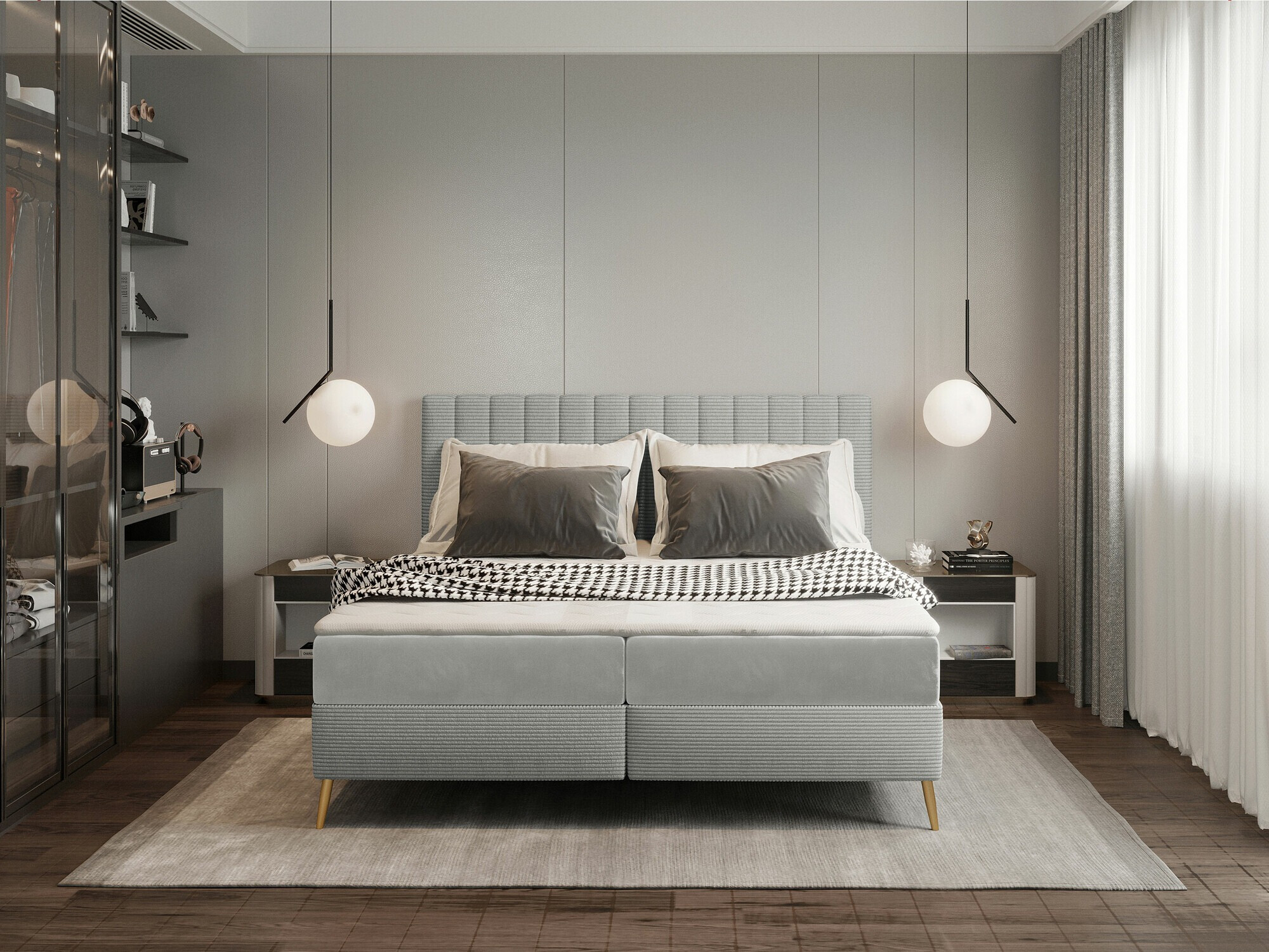 Boxspring Indiana 159 (Poso 55 + Paros 05)