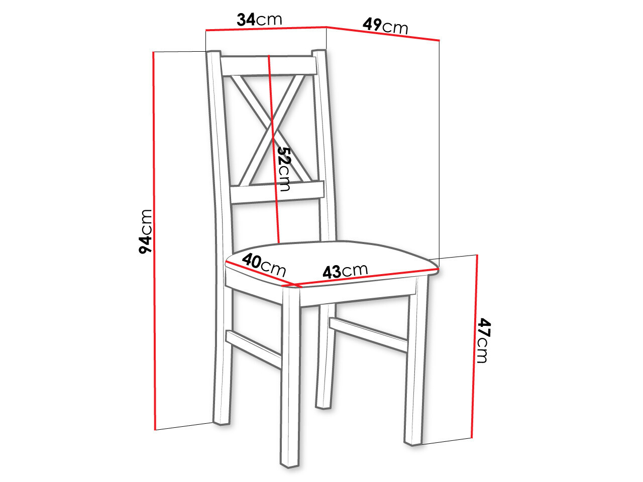 Stoel Victorville 173 (Sonoma eik)