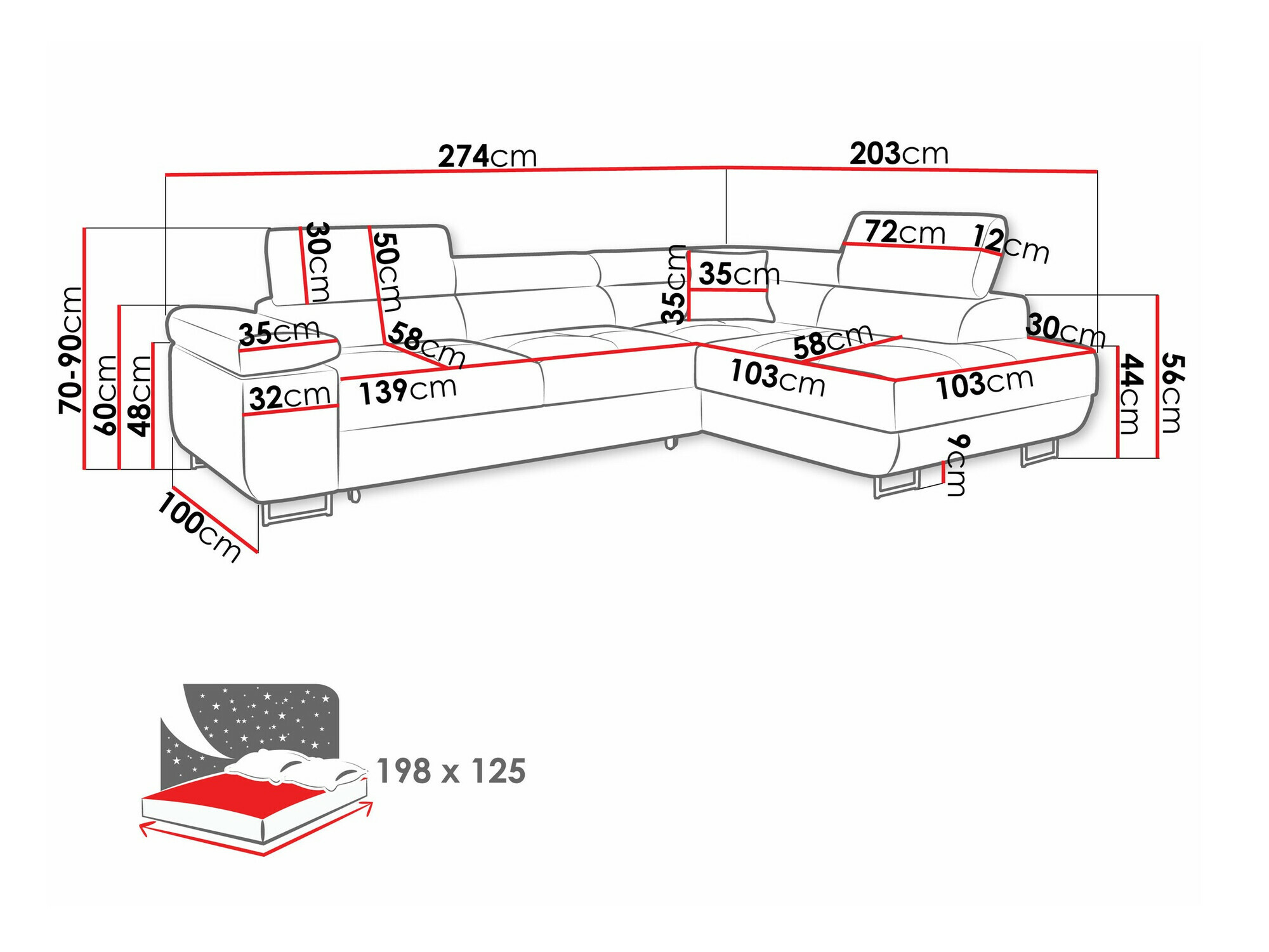 Hoekbank Comfivo Eliferu 100 (Flow 06)