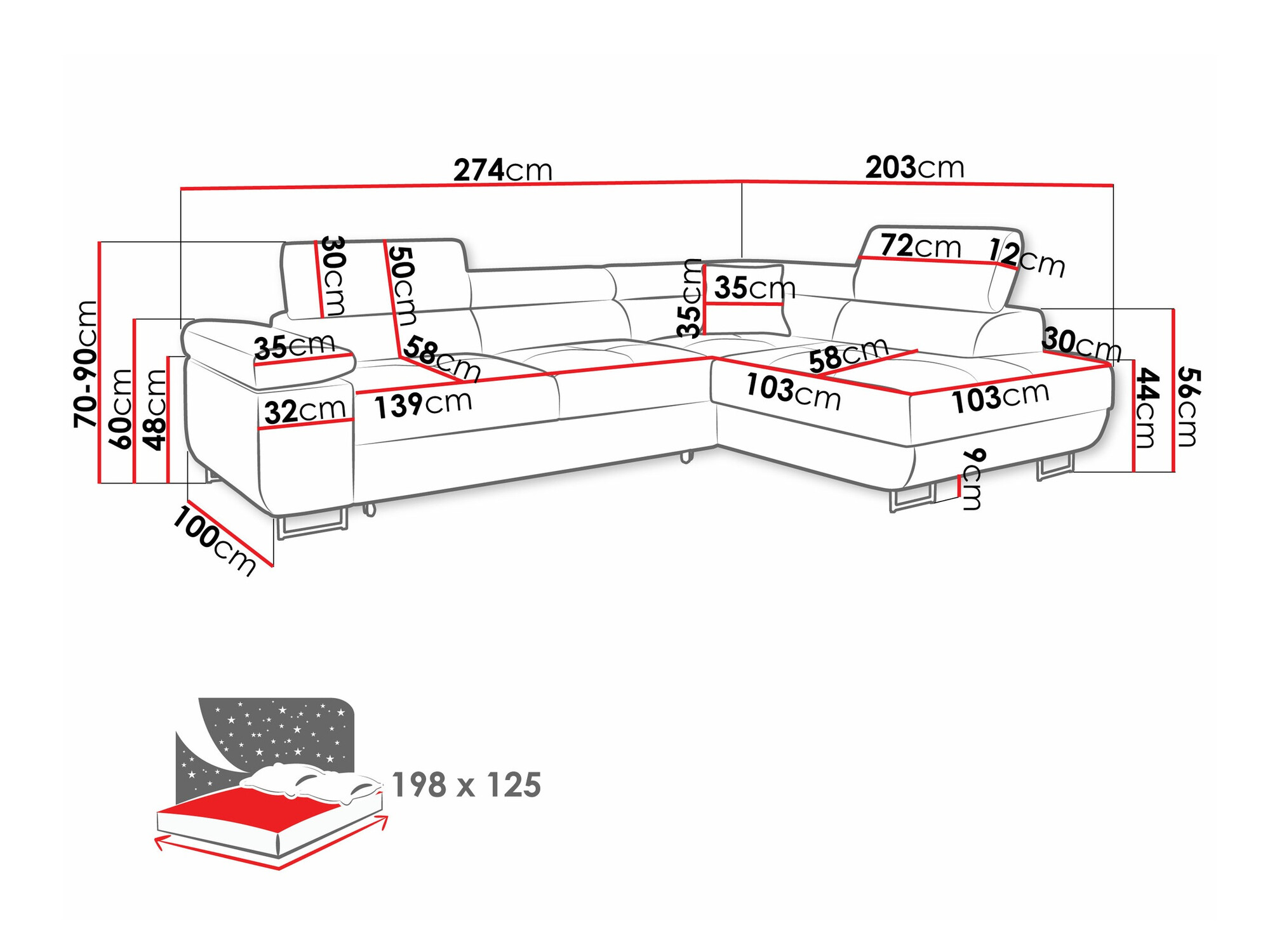 Hoekbank Comfivo Eliferu 100 (Manila 26)