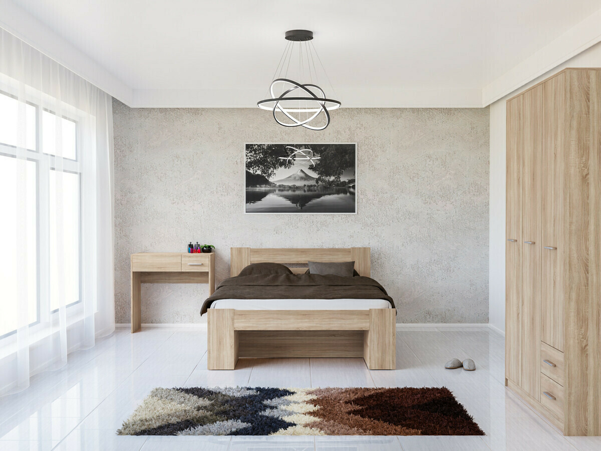 Slaapkamer set Novsore 144 (Sonoma eik)