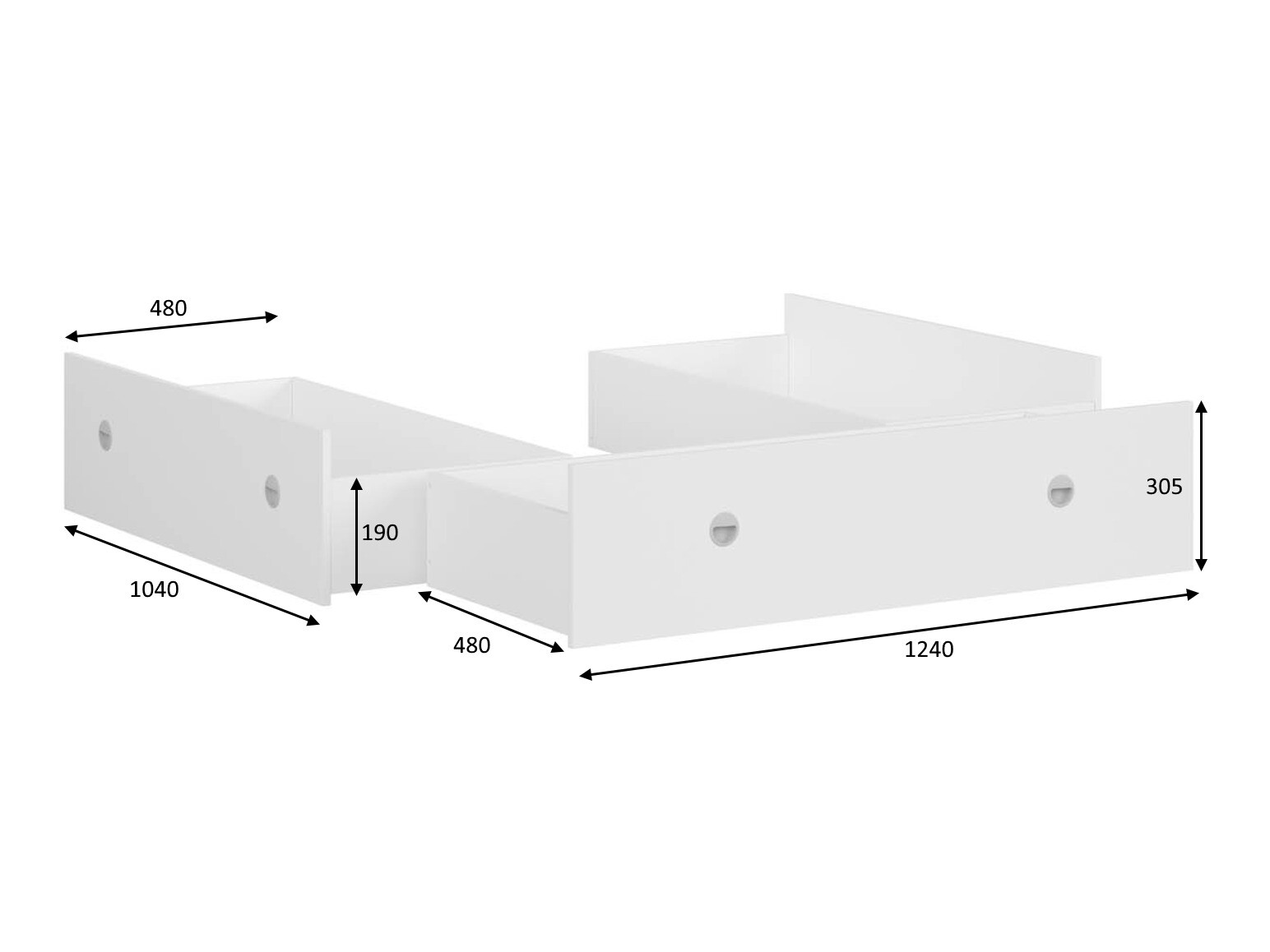 Opbergmogelijkheid Novsore 131 (Wit) (3 st.)