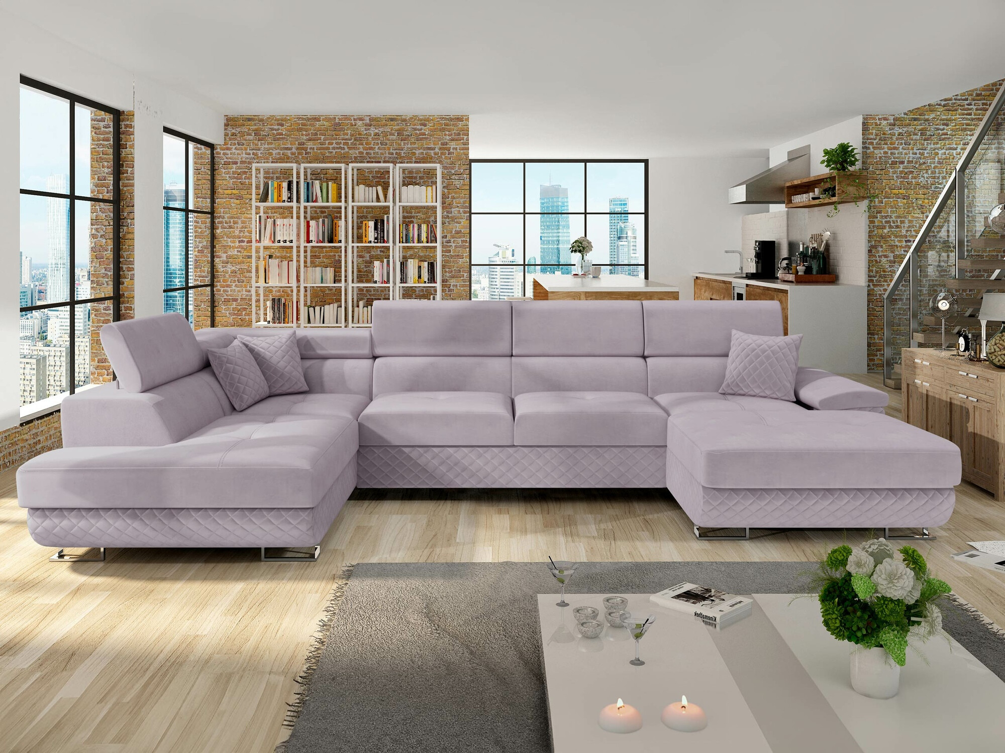 Hoekbank Comfivo Ruta V (Prestige 2765 Karo + Prestige 2765)
