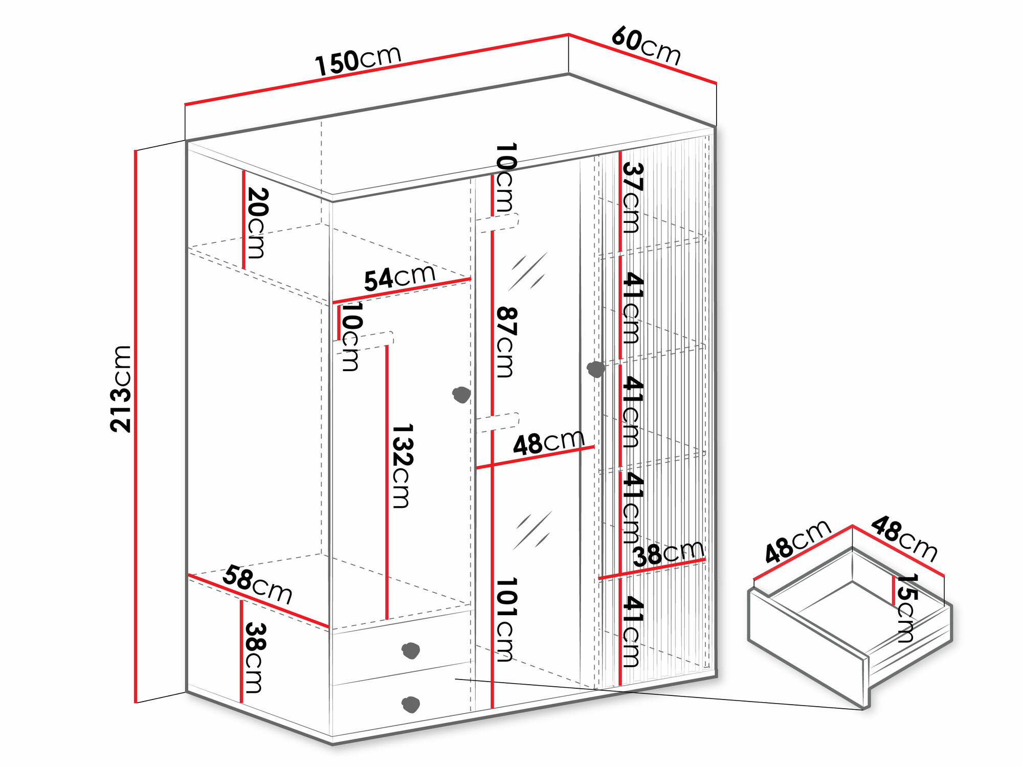Kledingkast Venmava 115