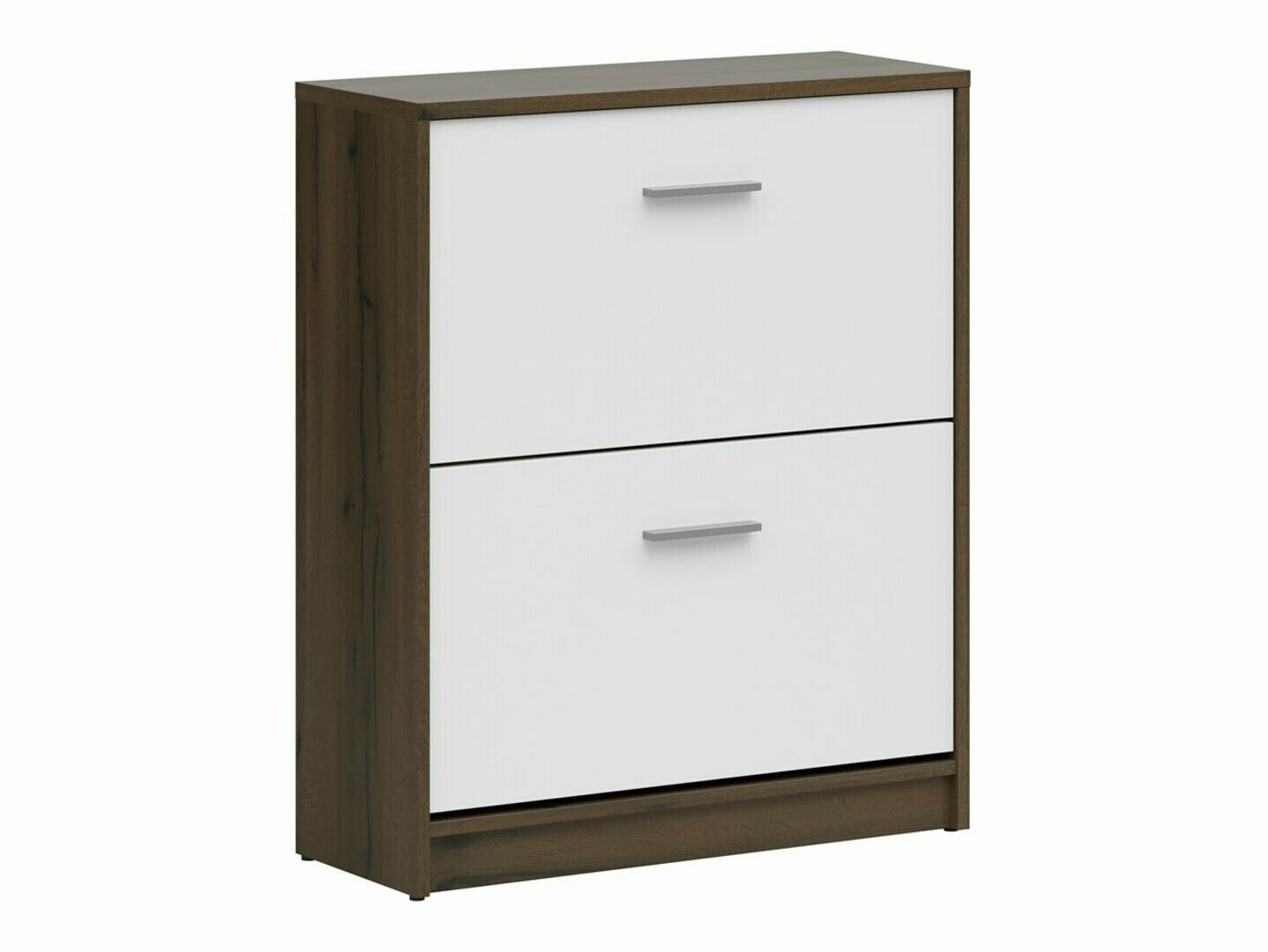 Schoenenkast Novsore 112 (Donkere eik + Wit)