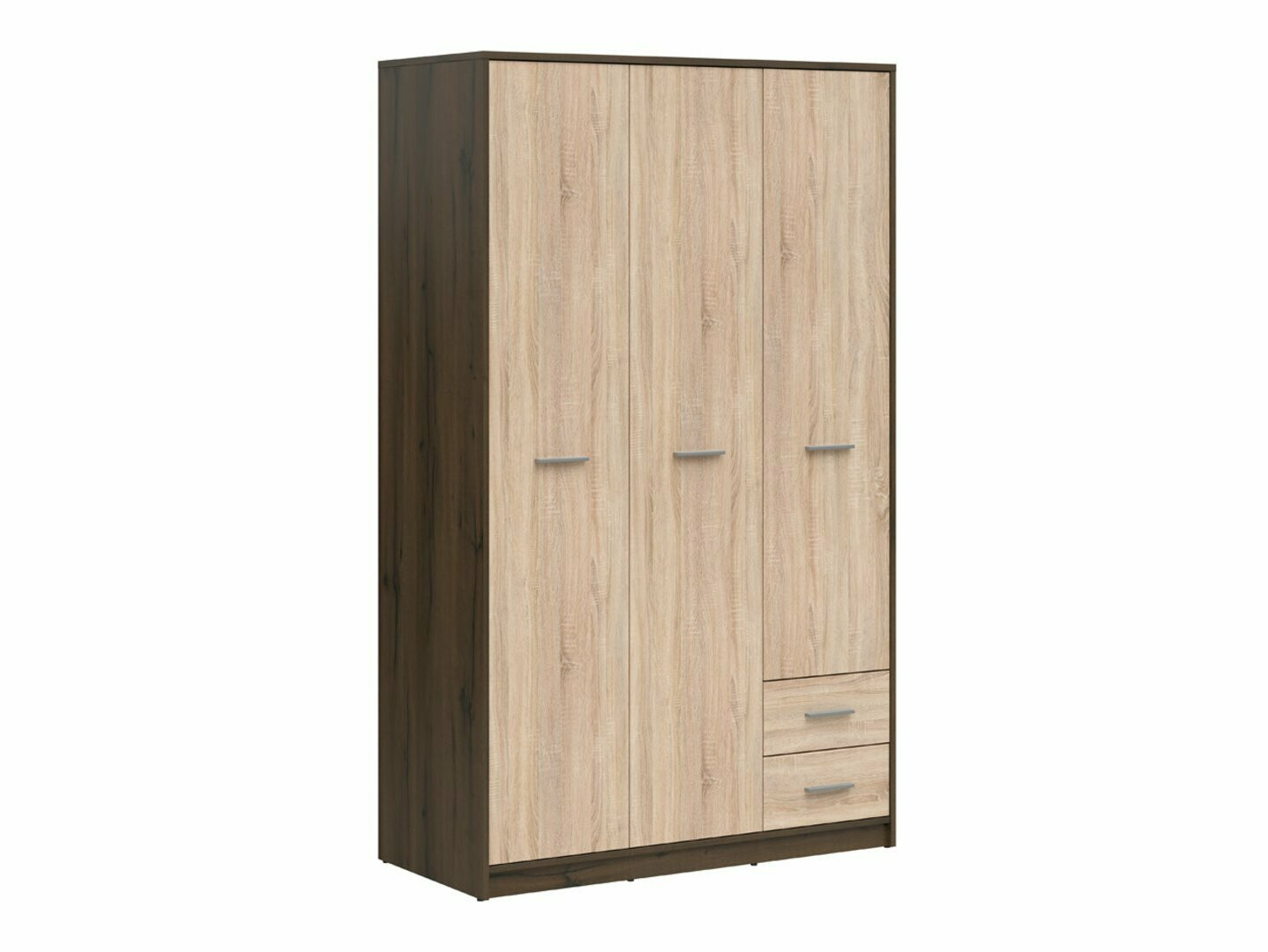 Kledingkast Novsore 134 (Donkere eik + Sonoma eik)