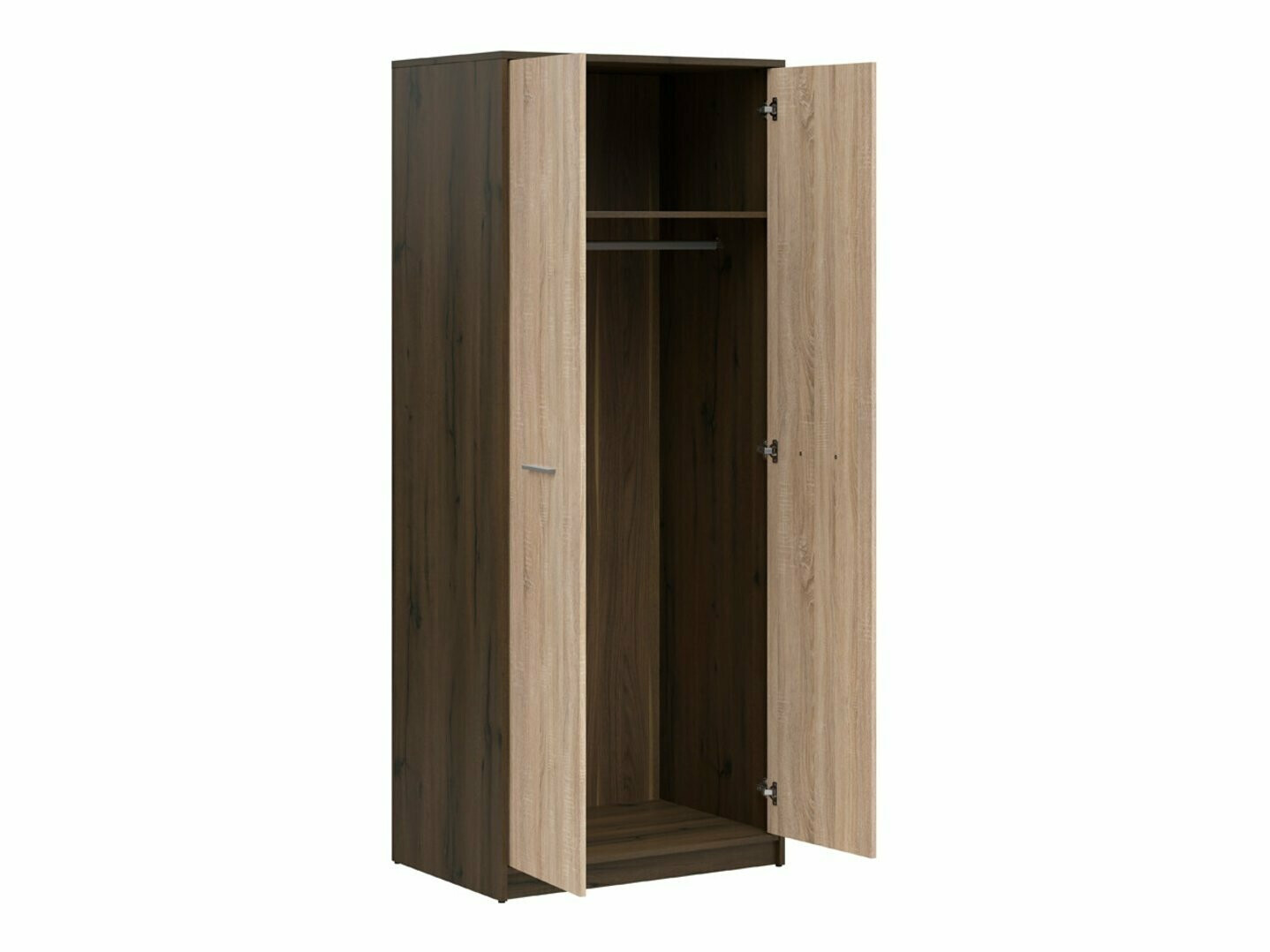 Kledingkast Novsore 120 (Donkere eik + Sonoma eik)