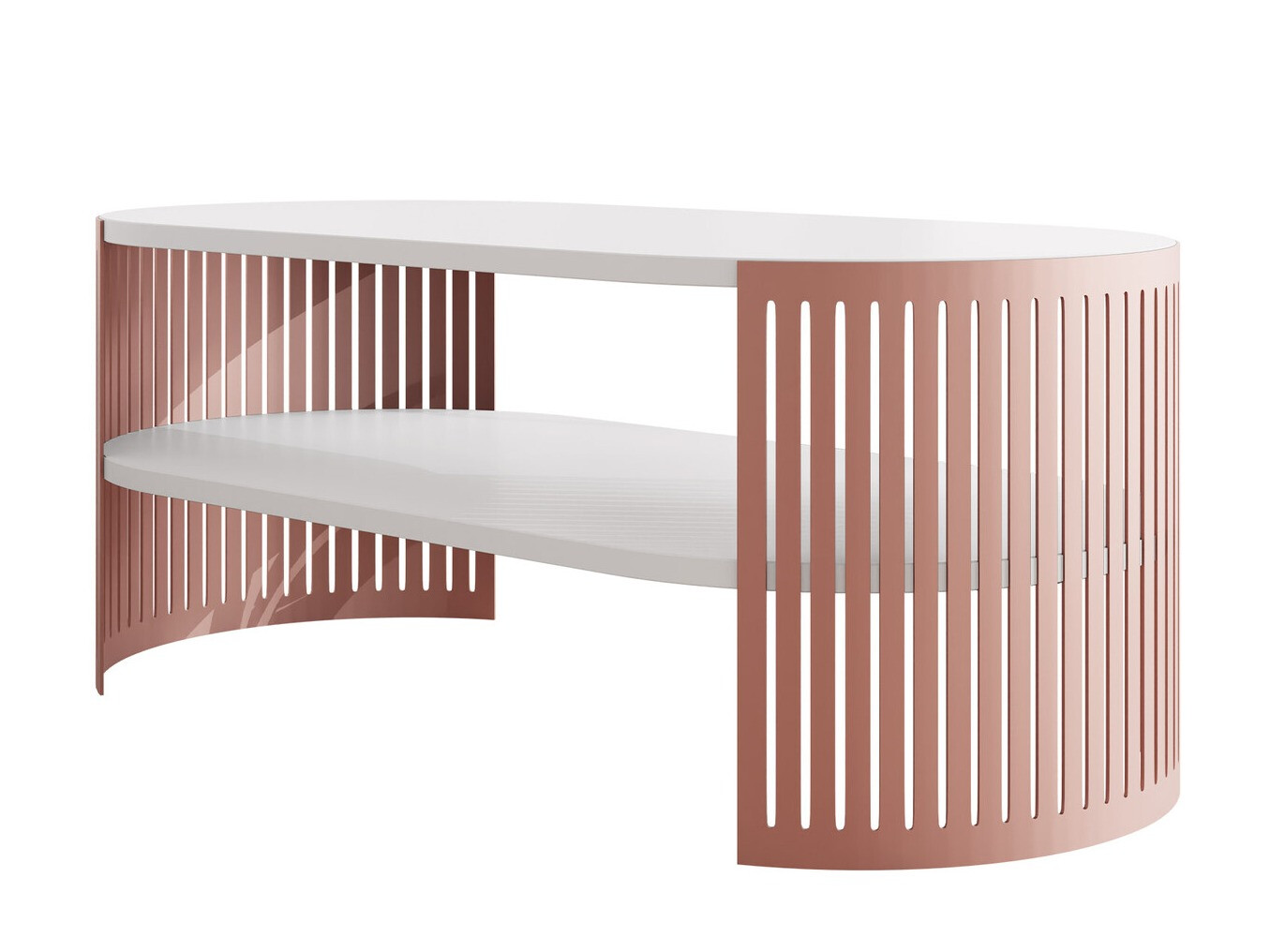 Salontafel Civer V (Roze + Wit)