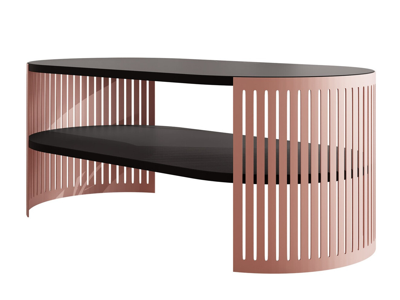 Salontafel Civer V (Roze + Zwart)