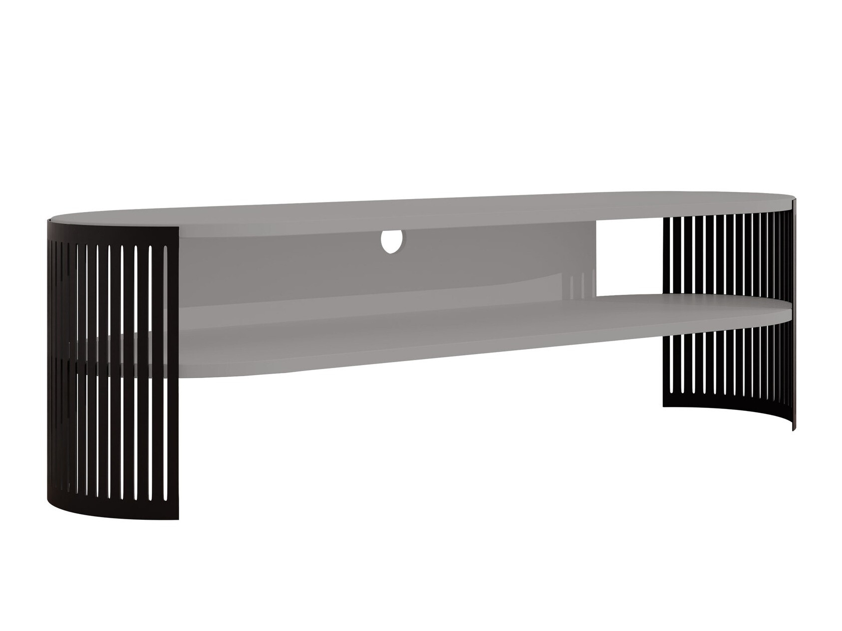 TV-meubel Civer (Zwart + Grafiet)