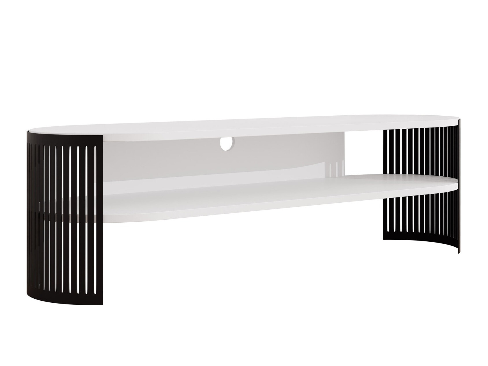 TV-meubel Civer (Zwart + Wit)