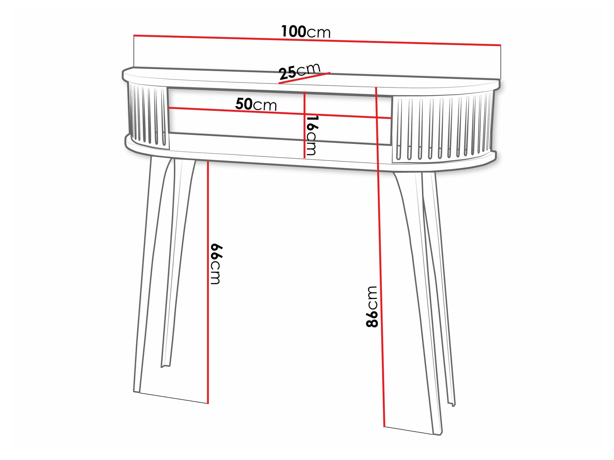 Wandtafel Sordore 111 (Zwart + Grafiet)