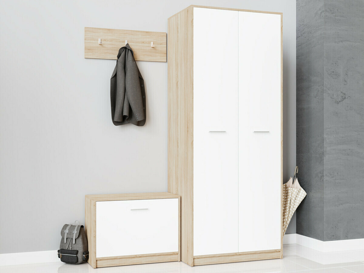 Gangmeubelset Novsore 152 (Sonoma eik + Wit)