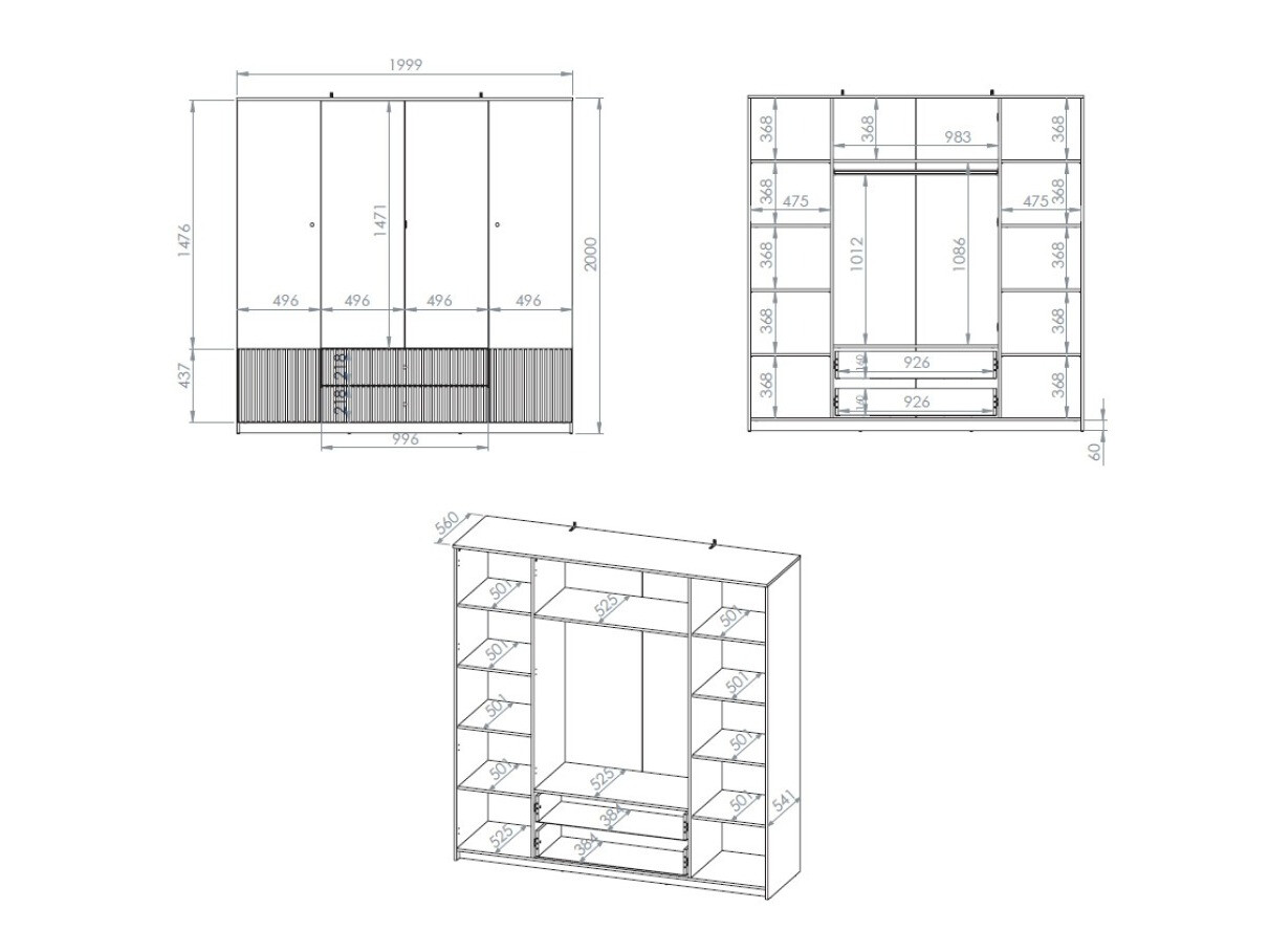 Kledingkast Etmava 100