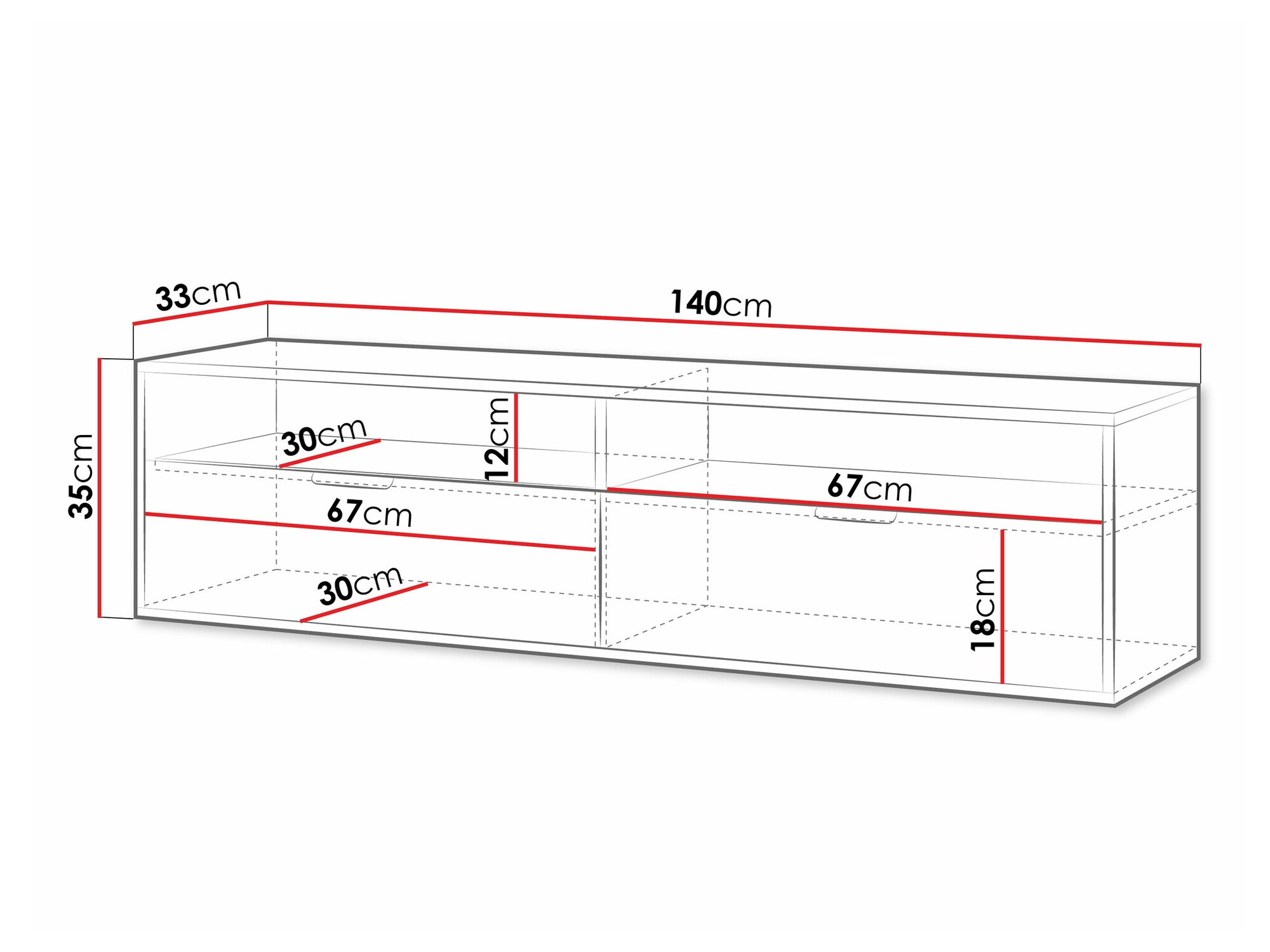 TV-meubel Hamilton 102 (Wit)