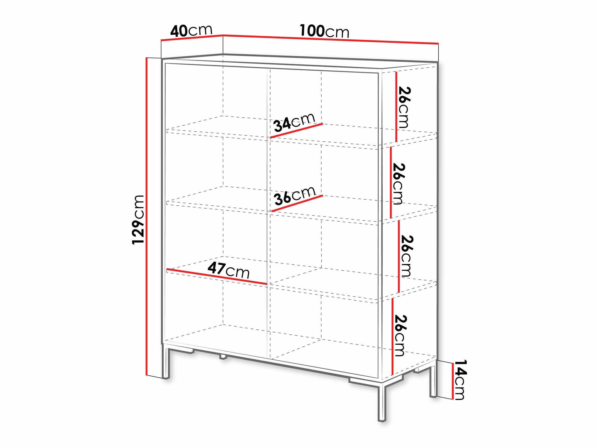 Dressoir Etrfelu 100