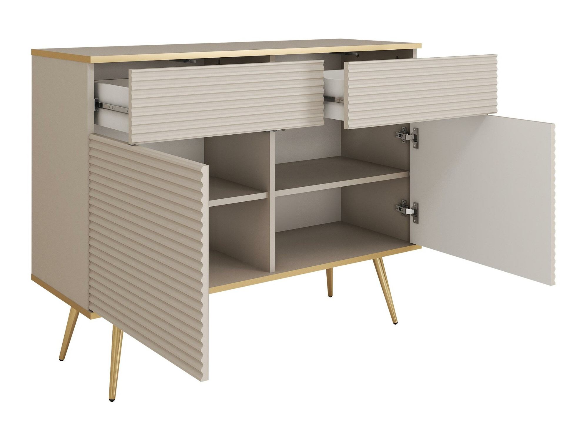 Woonkamerset Felduno 108 (Zwart + Gouden)