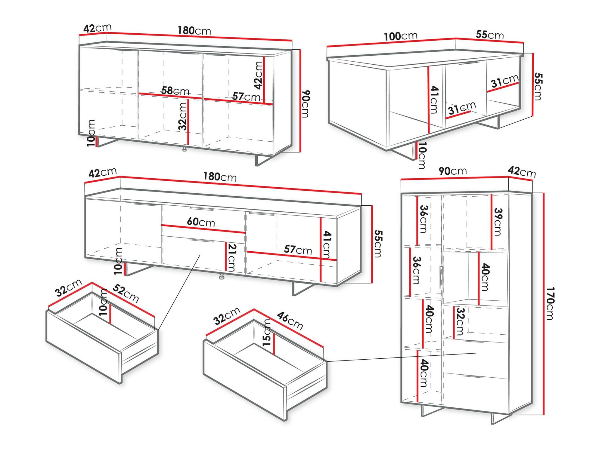 Woonkamerset Flotei 110