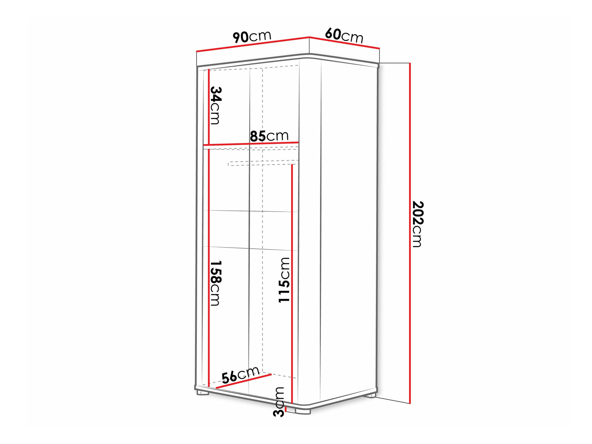 Kledingkast Melsali 100