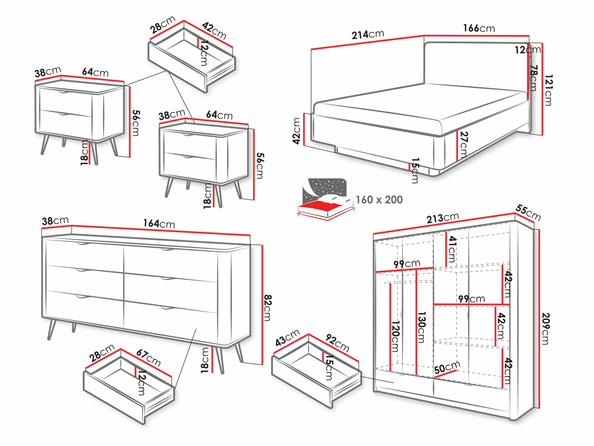 Slaapkamerset Lectum