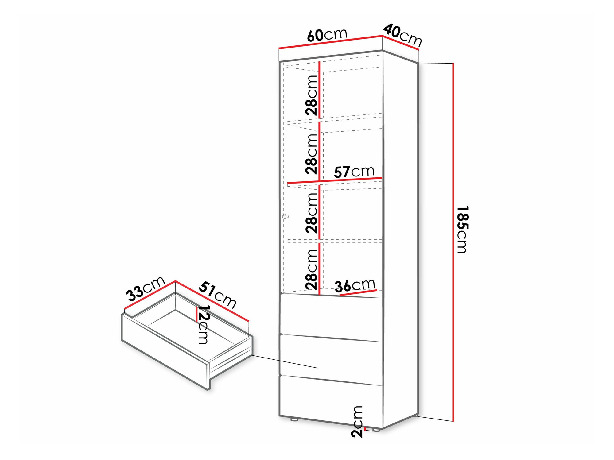 Boekenkast Domcali 103 (Coral + Eiken)