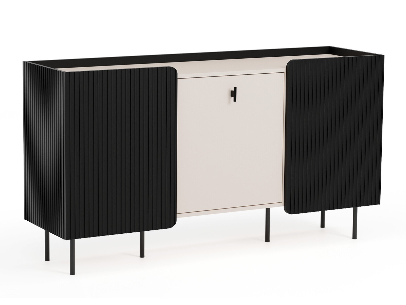 Dressoir Mansfield 101 (Zwart + Kasjmier)