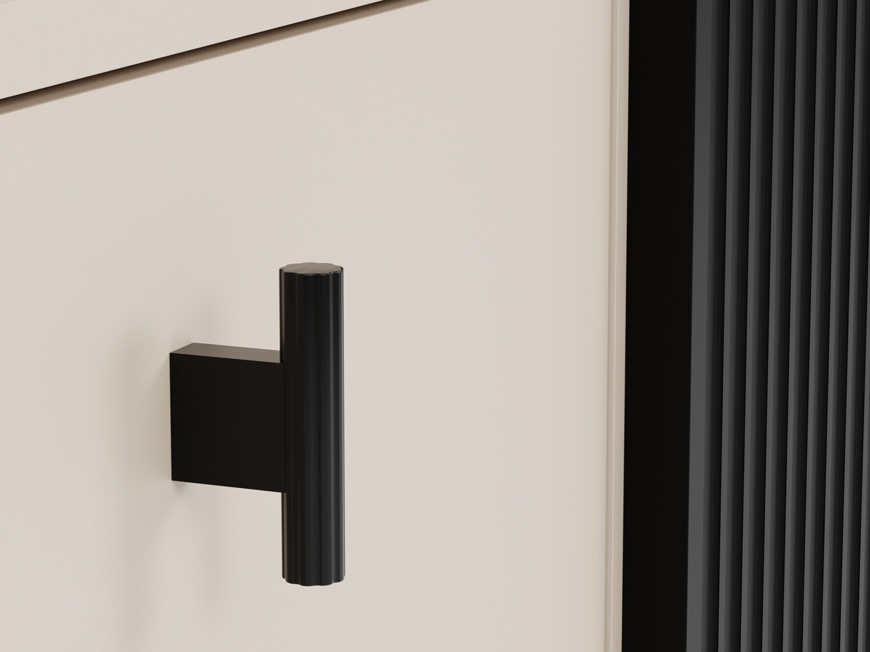 Dressoir Mansfield 101 (Zwart + Kasjmier)