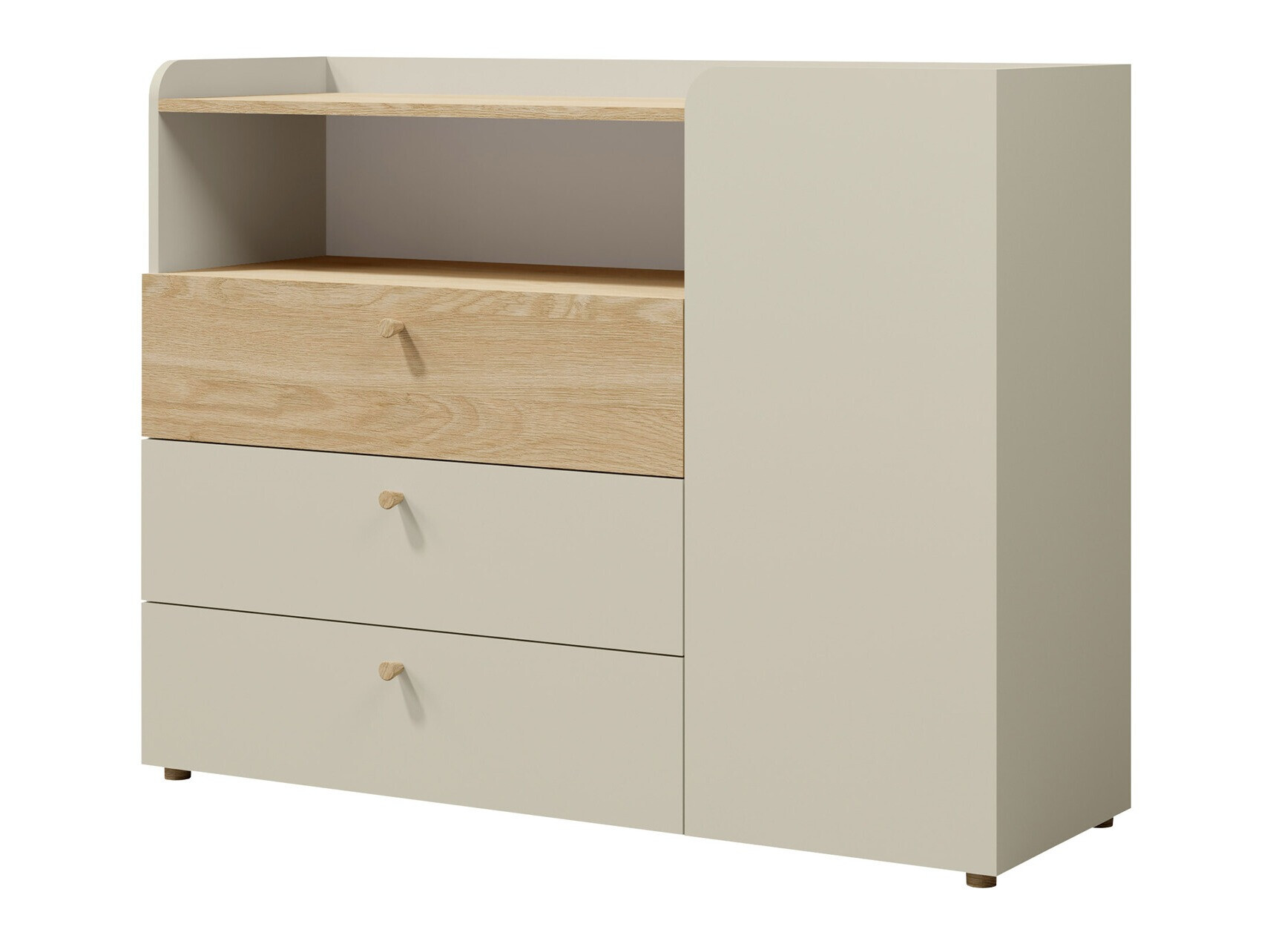 Ladekast Domcali 108 (Beige + Eiken)