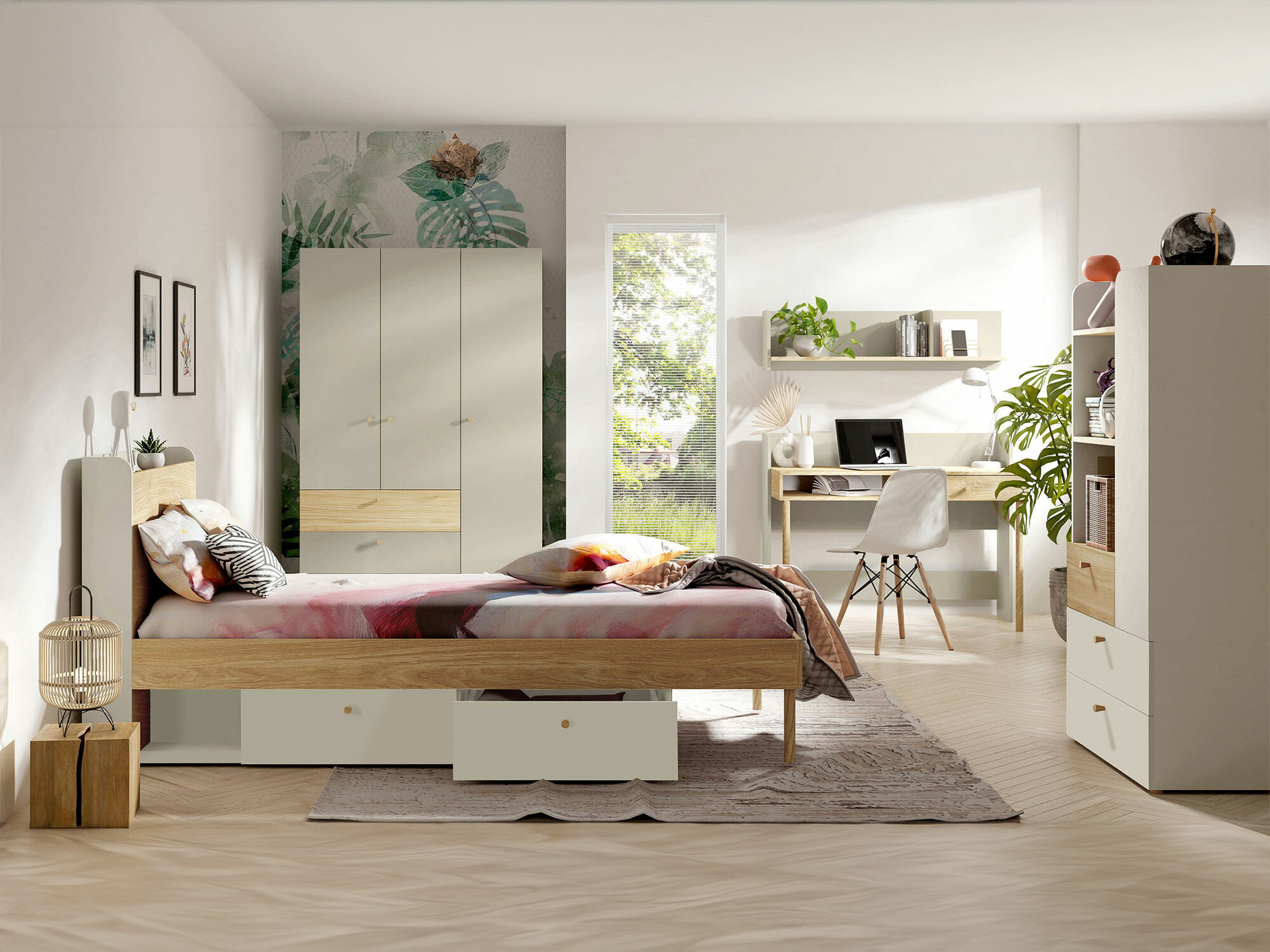Bed Domcali 113 (Beige)