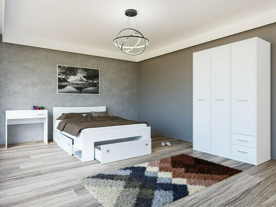 Bed Novsore 130 (Wit)