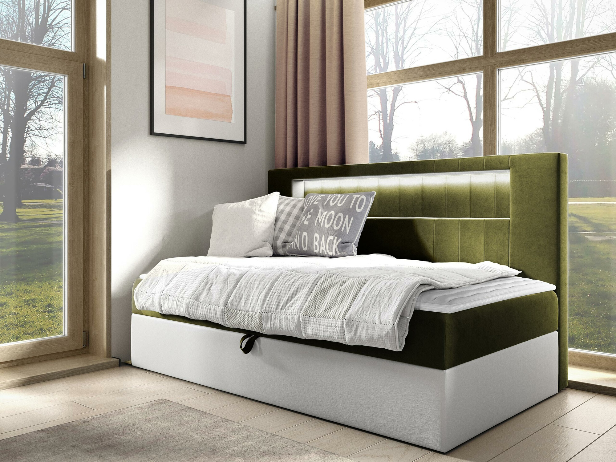 Boxspring Baltimore 168 (Soft 017 + Fresh 12)