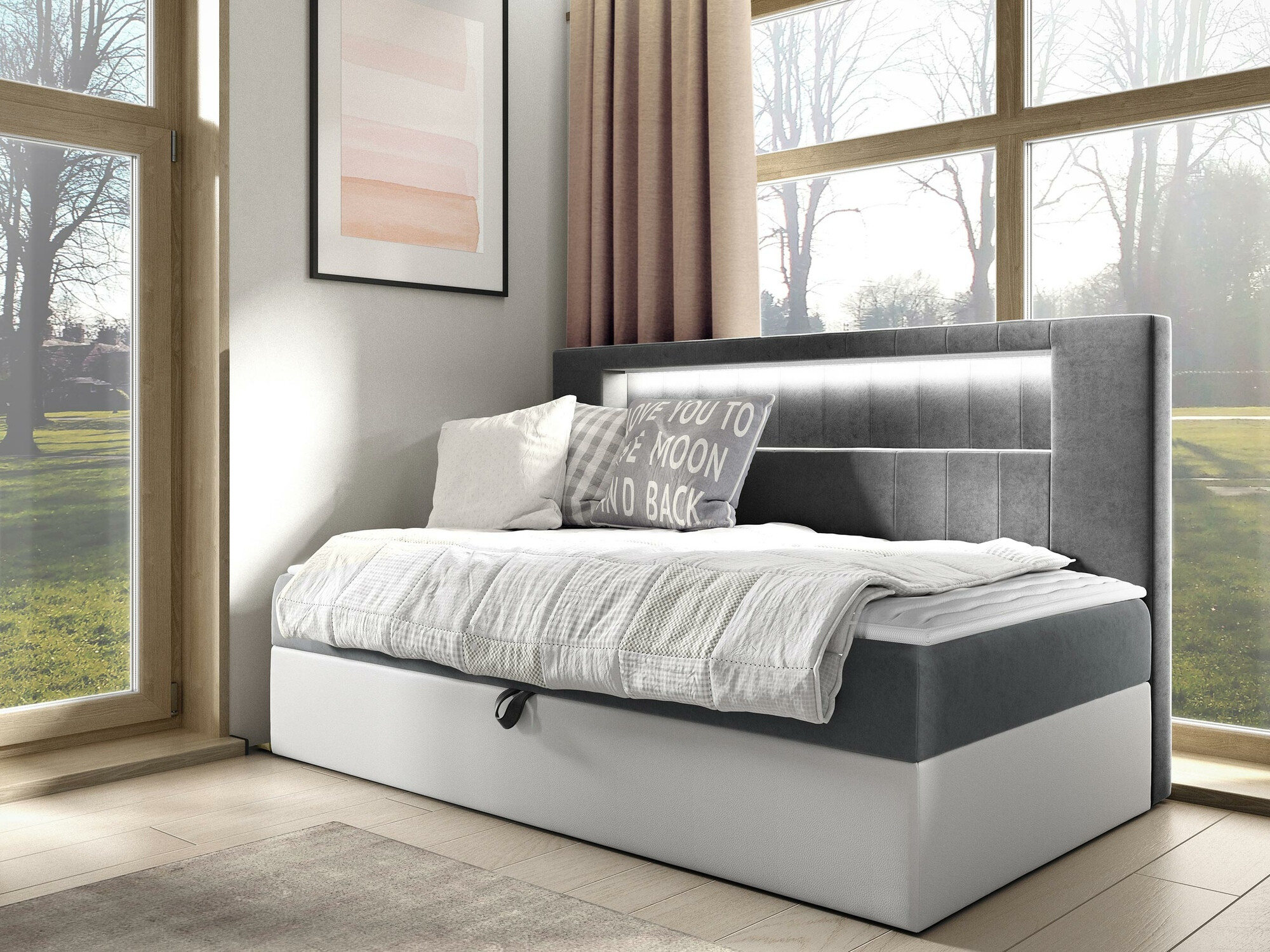 Boxspring Baltimore 168 (Soft 017 + Fresh 14)