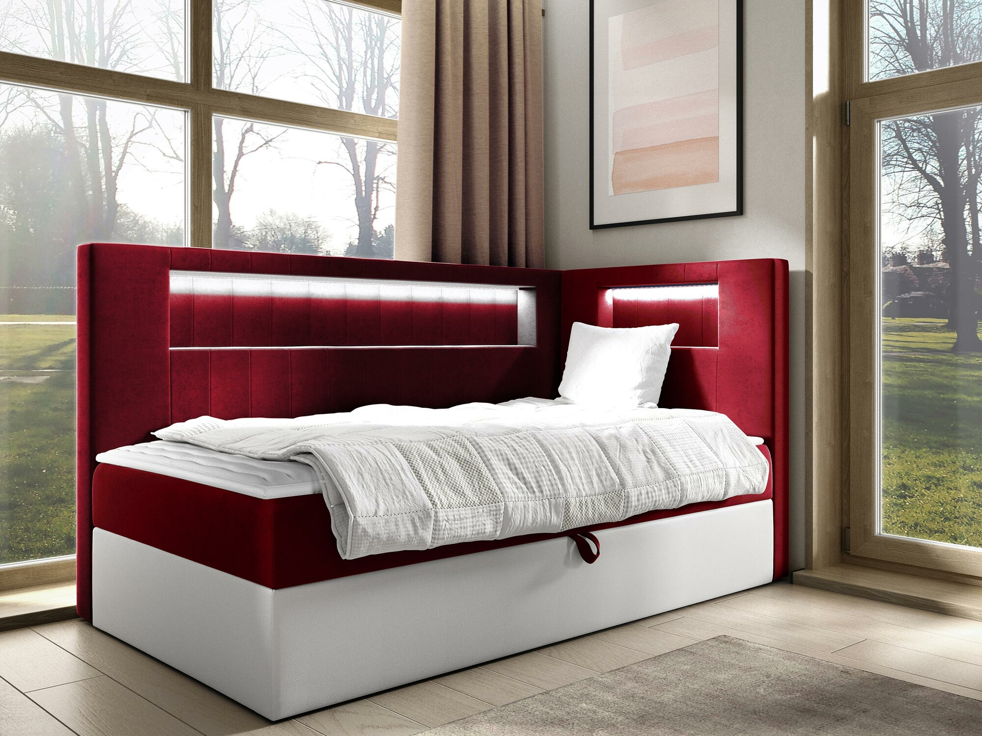 Boxspring Baltimore 172 (Soft 017 + Fresh 8)