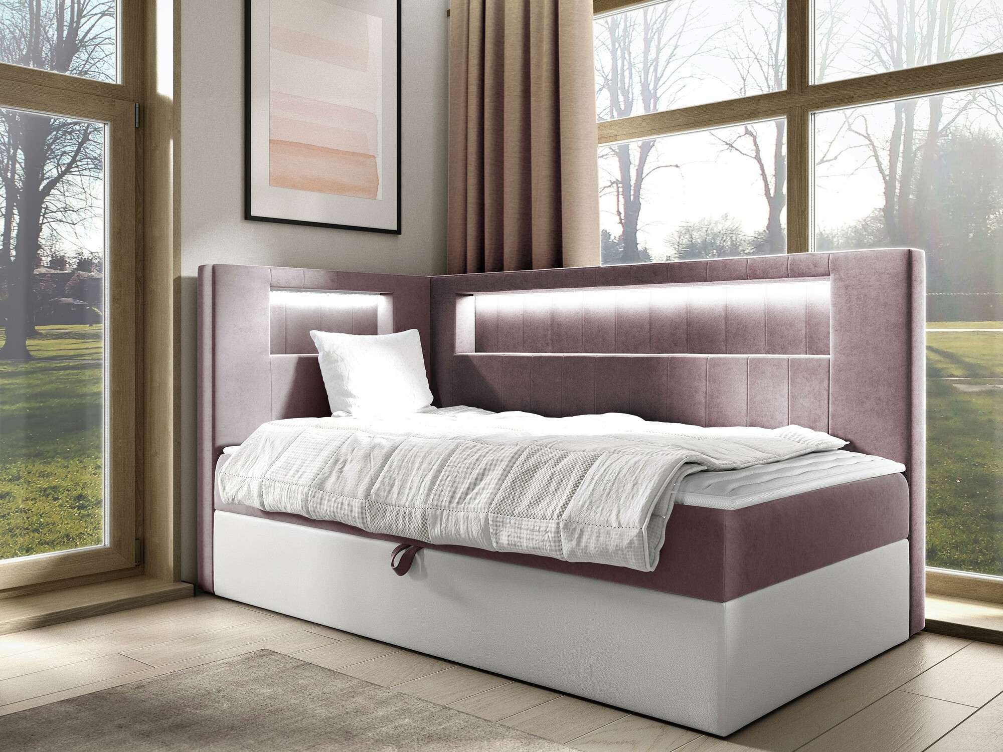 Boxspring Baltimore 172 (Soft 017 + Fresh 9)