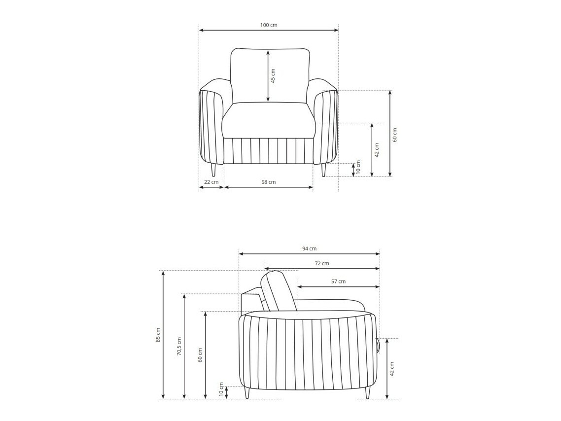 Fauteuil Kingston 160