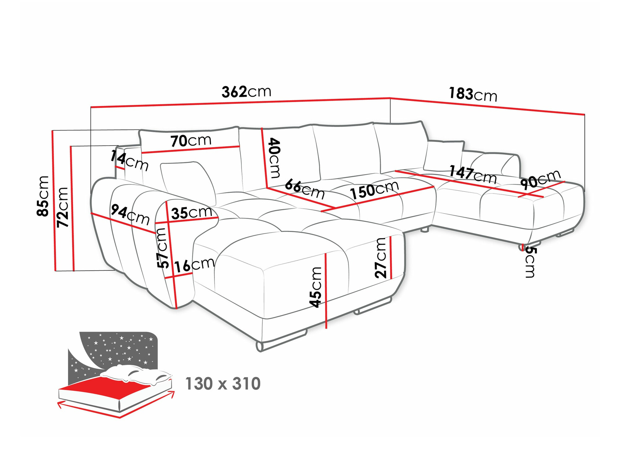 Hoekbank Camden 101 (Velo 621)