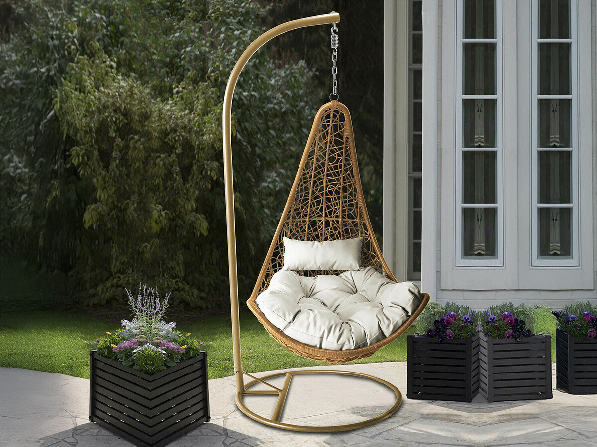 Hangende stoel Comfivo 313 (Bruin + Beige)