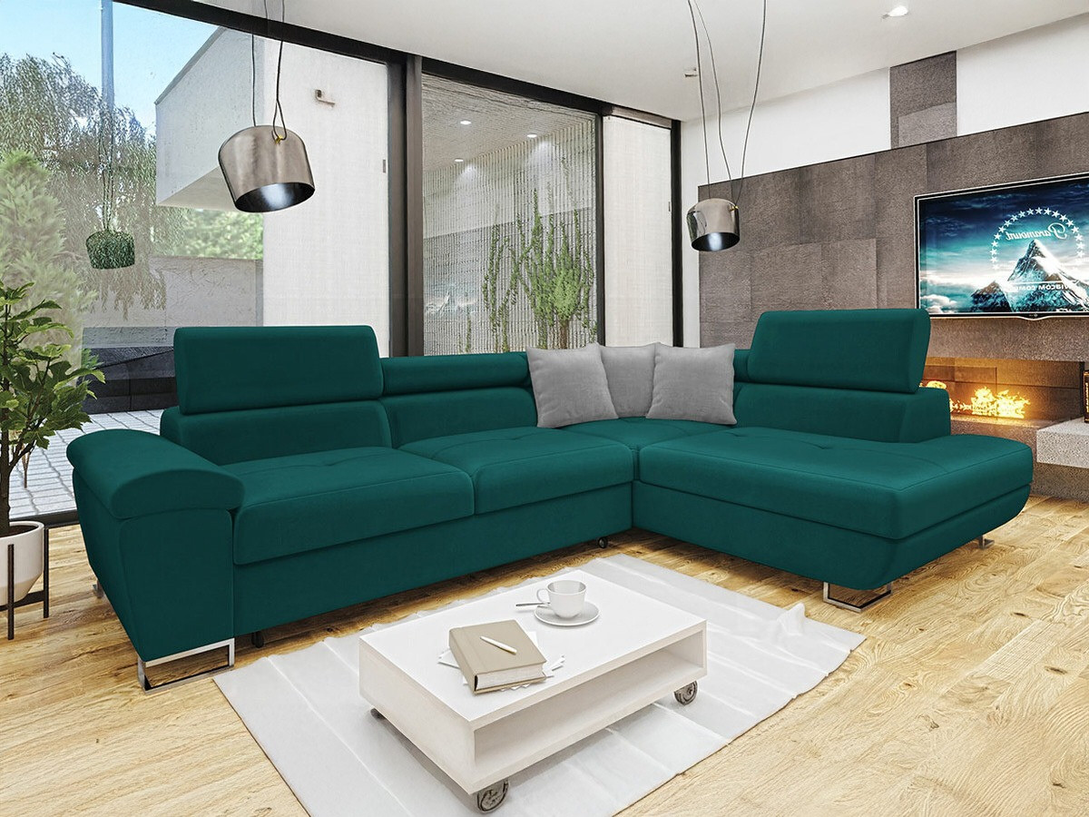 Hoekbank Comfivo 166 (Magic Velvet 2221 + Magic Velvet 2240)