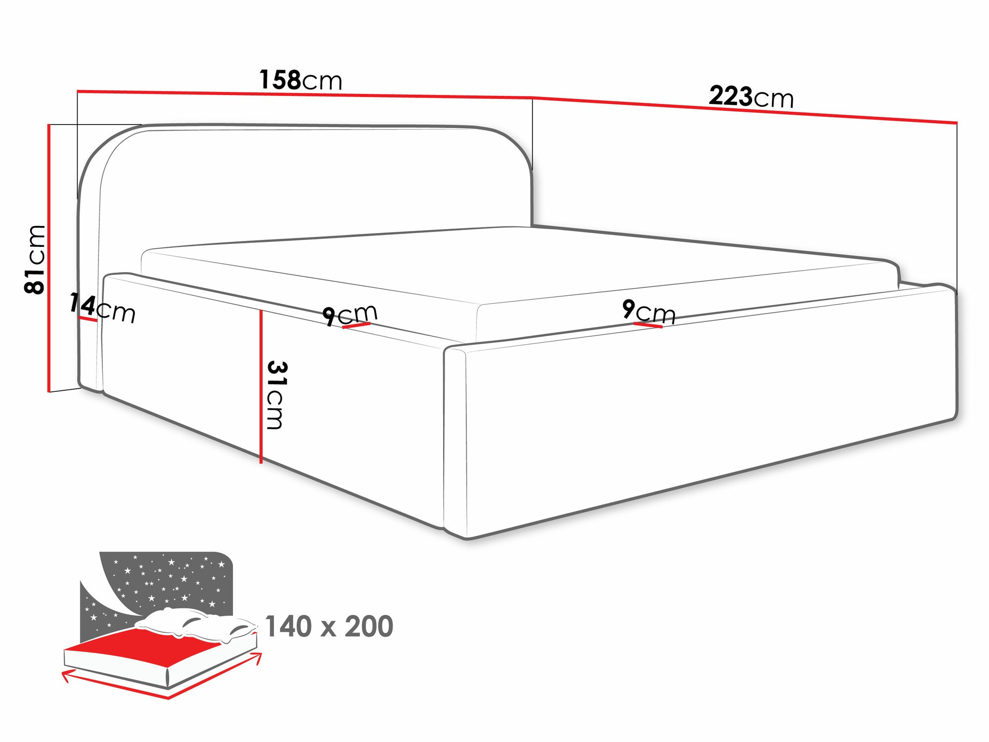 Bed Comfivo 409 (Abriamo 3)