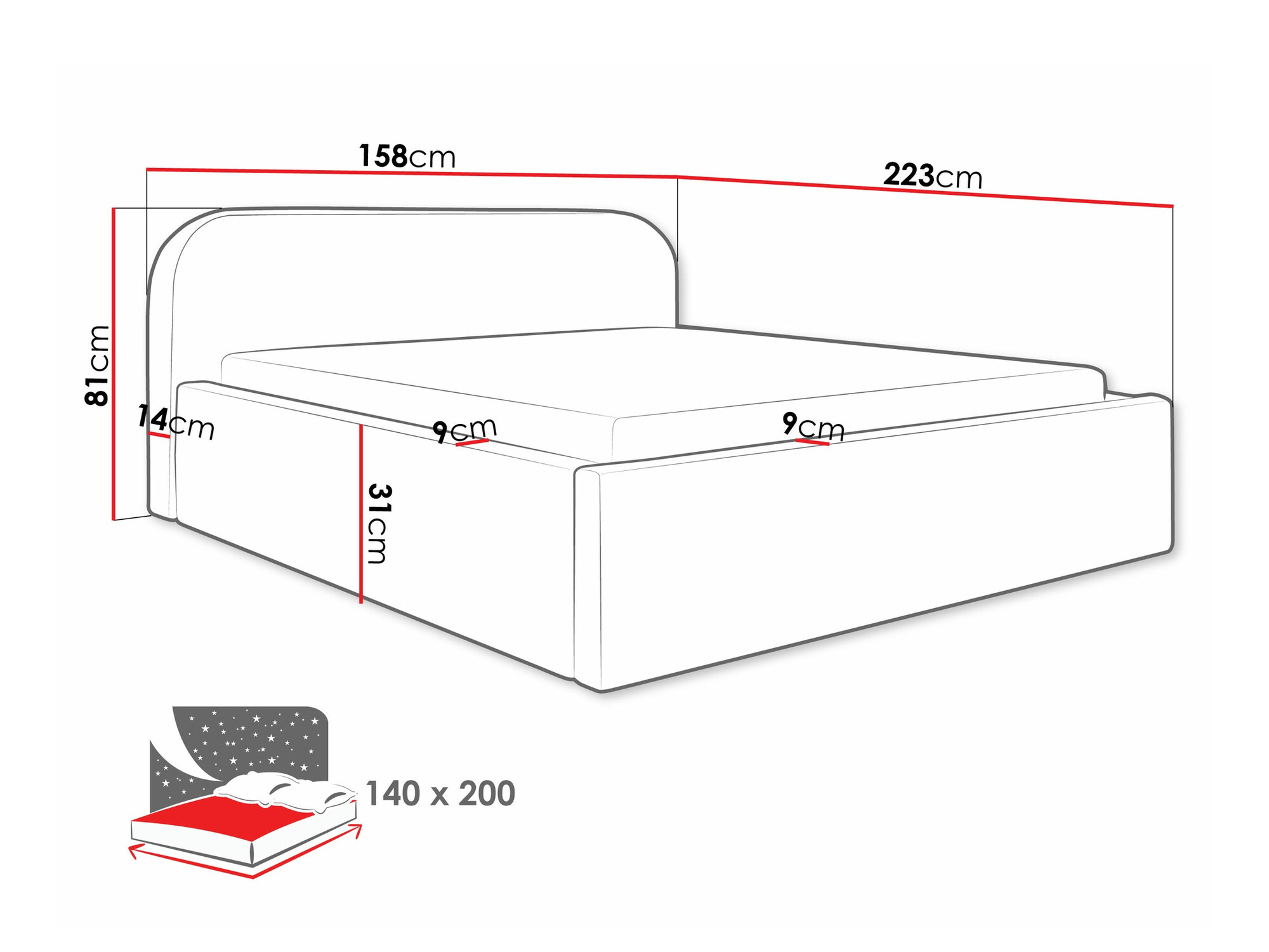 Bed Comfivo Inventio (Abriamo 11)