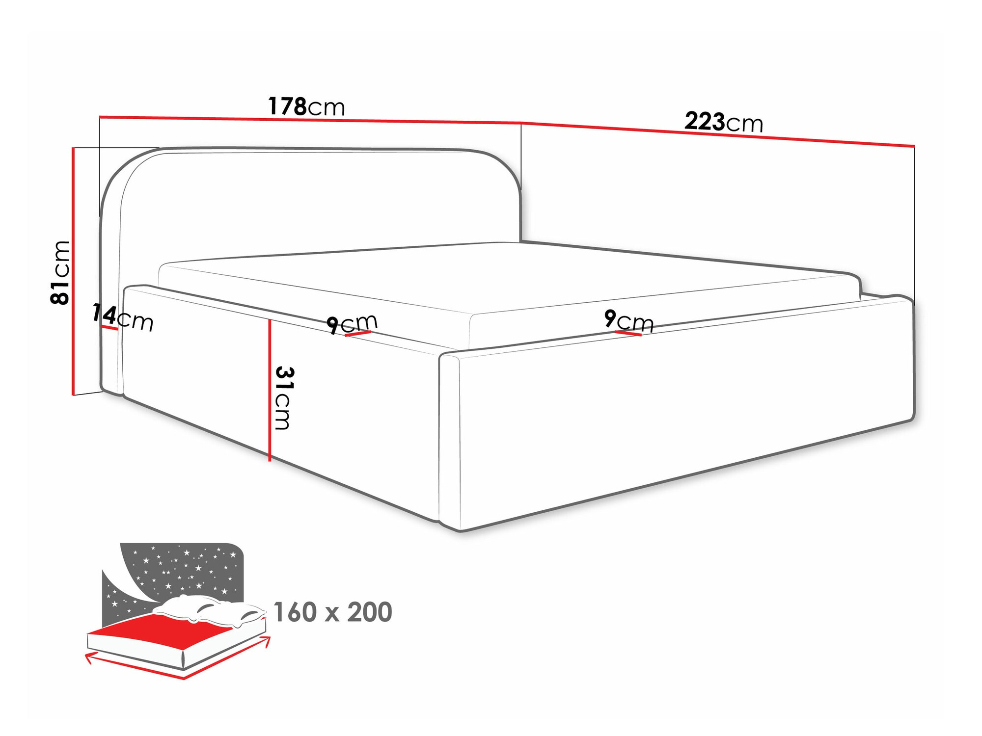 Bed Comfivo Inventio (Abriamo 14)