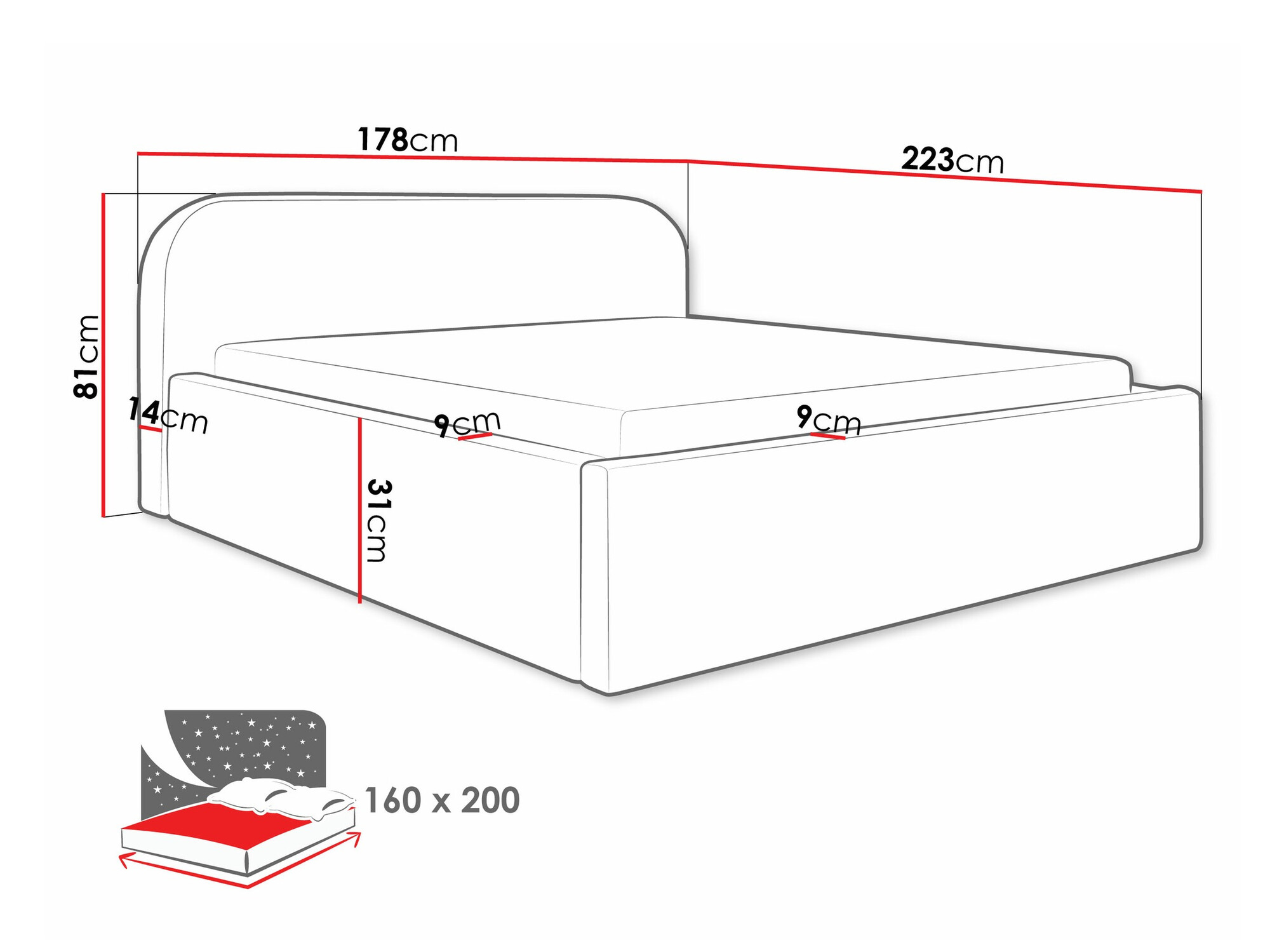 Bed Comfivo Inventio (Abriamo 3)