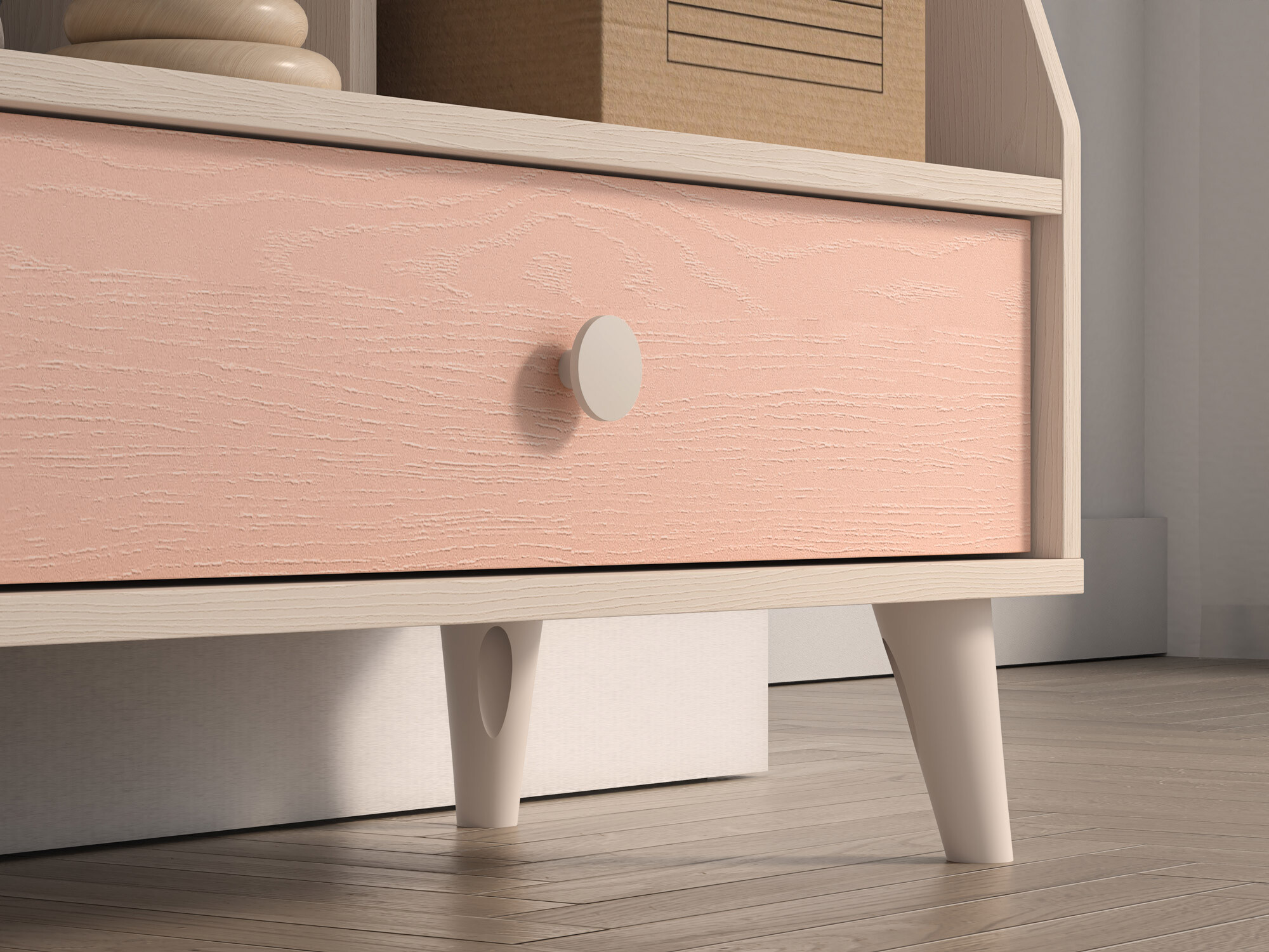 Boekenkast Tortoli 107 (Roze)