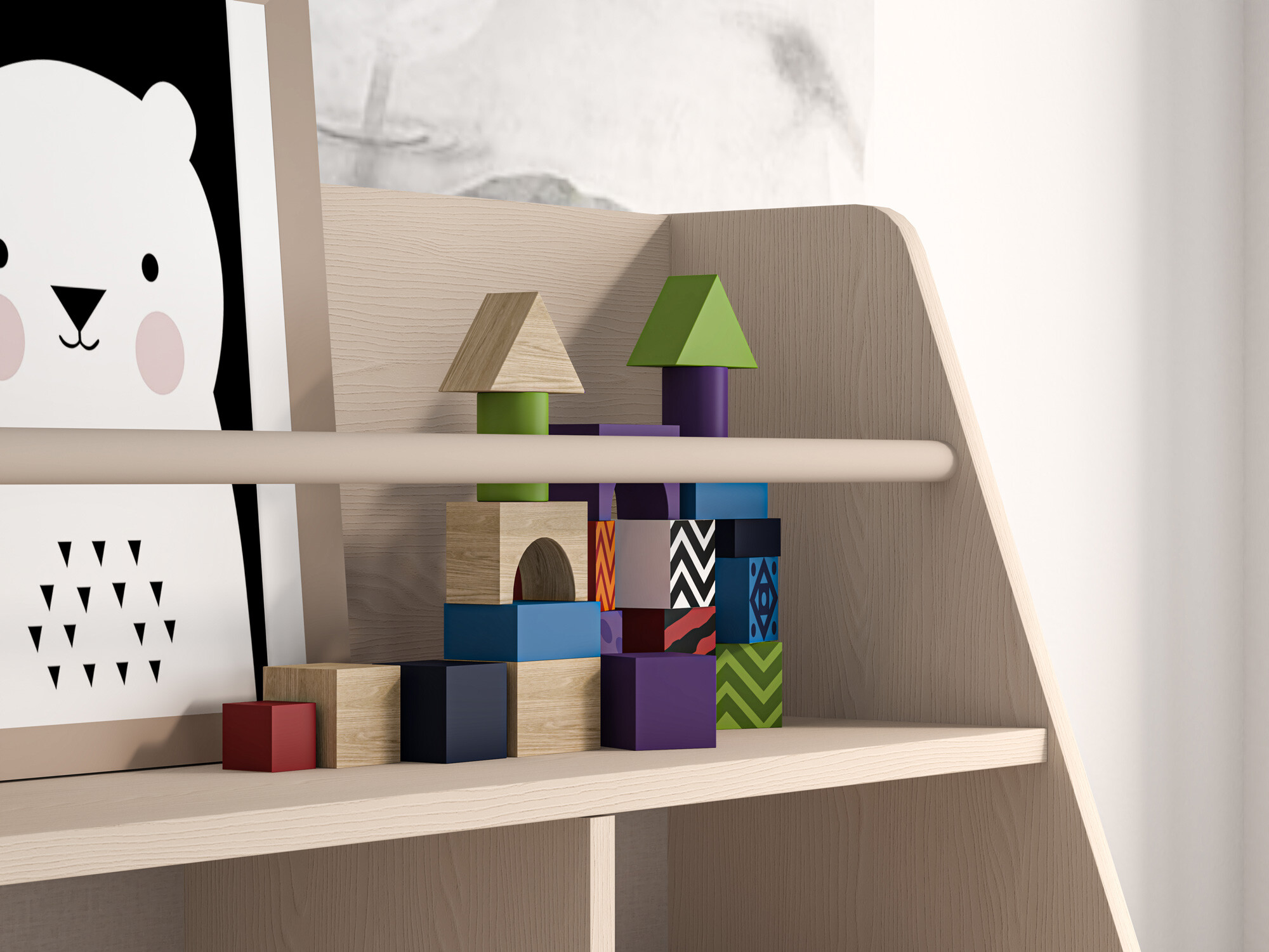 Boekenkast Tortoli 107 (Roze)